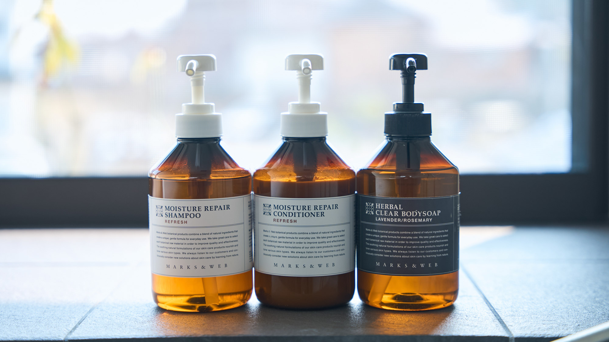 お風呂備品：シャンプー・コンディショナー・ボディソープ