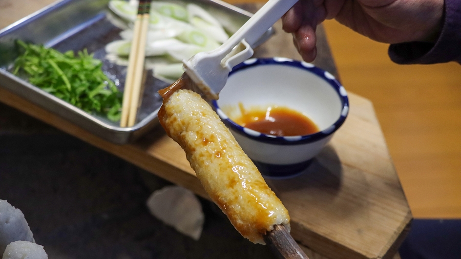 【ゴールドプラン】地鶏に地魚♪大館の田舎料理を楽しみつくす！　きりたんぽ作り体験付き●2食付き