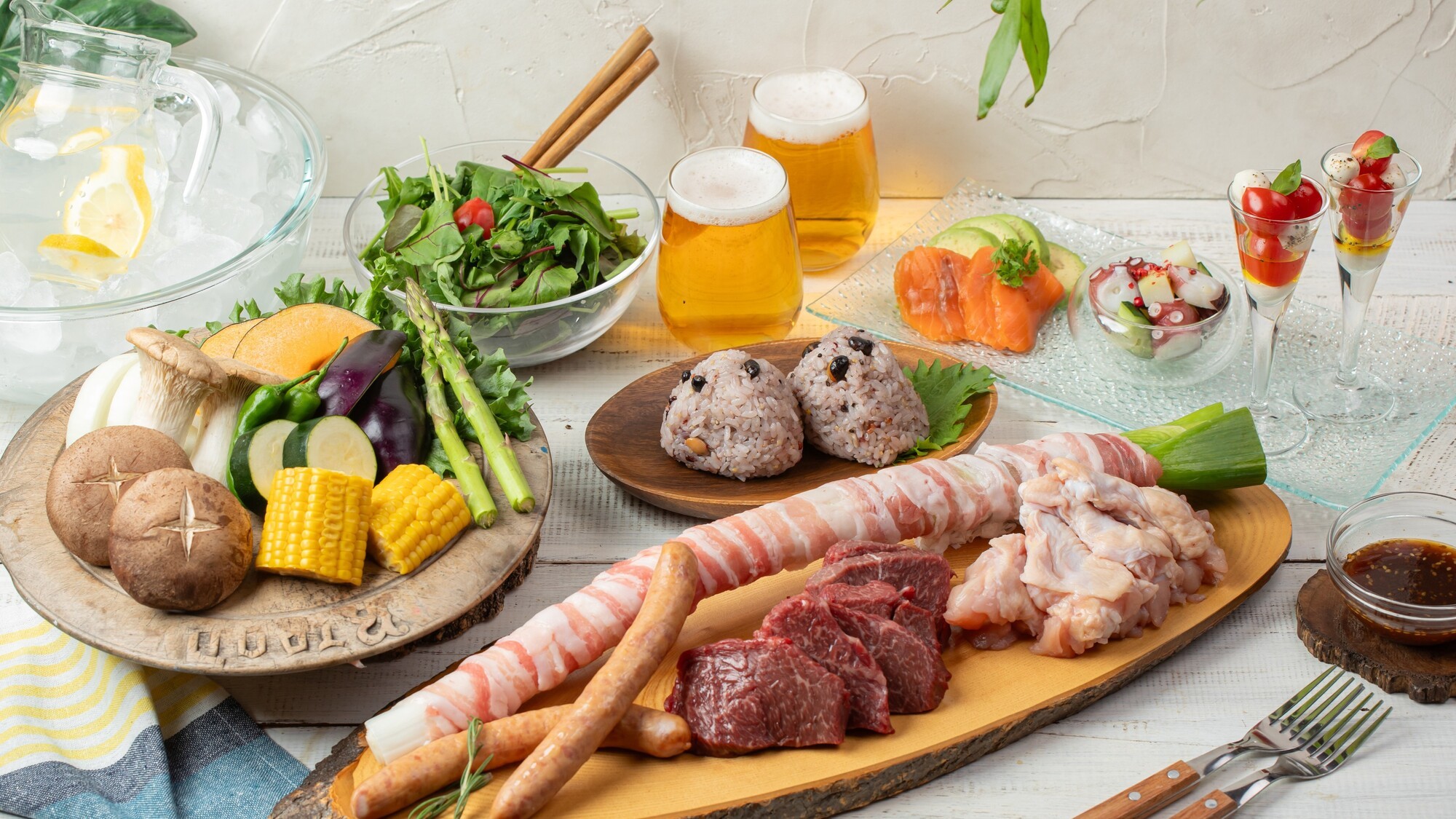 お肉も野菜もたっぷり！そらすな特製BBQイメージ