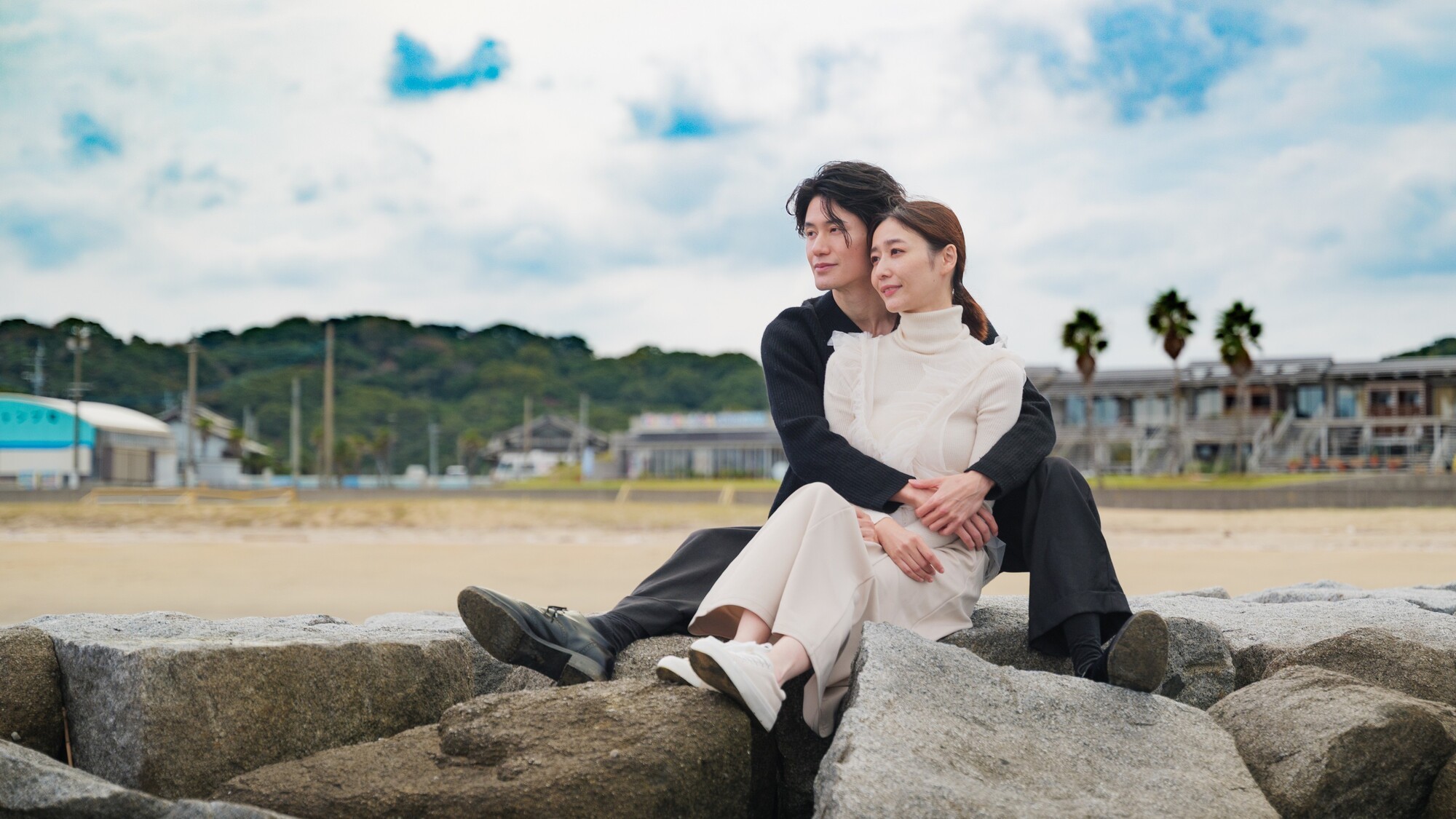 ビーチまで徒歩すぐの立地です。