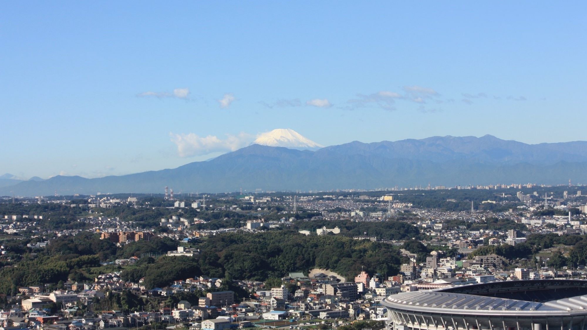 昼　富士山