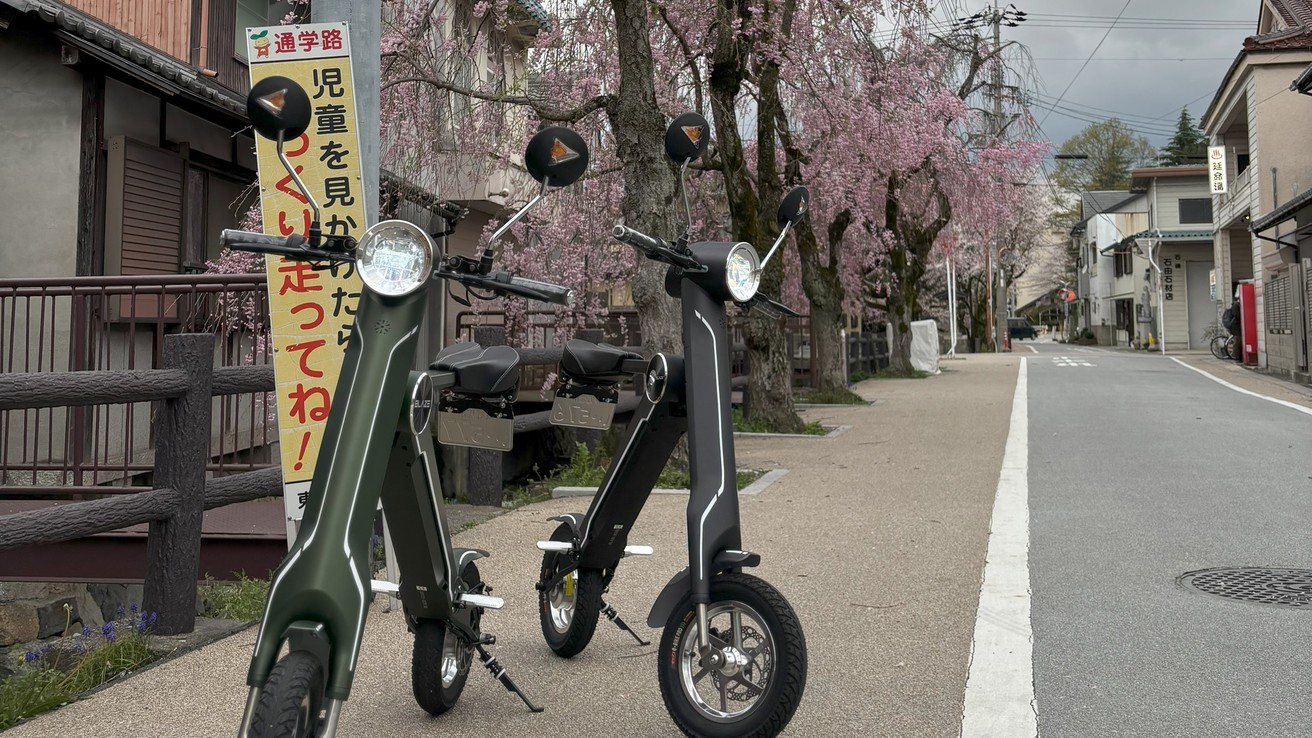 【爽快！！EVバイクレンタル付き】商店街からEVバイクで市内に飛び出そう！！