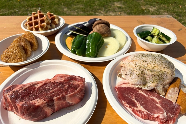 ★手ぶらOK！選べる温泉プラン〈夕食BBQ/焚き火/BBQグリル/温泉〉