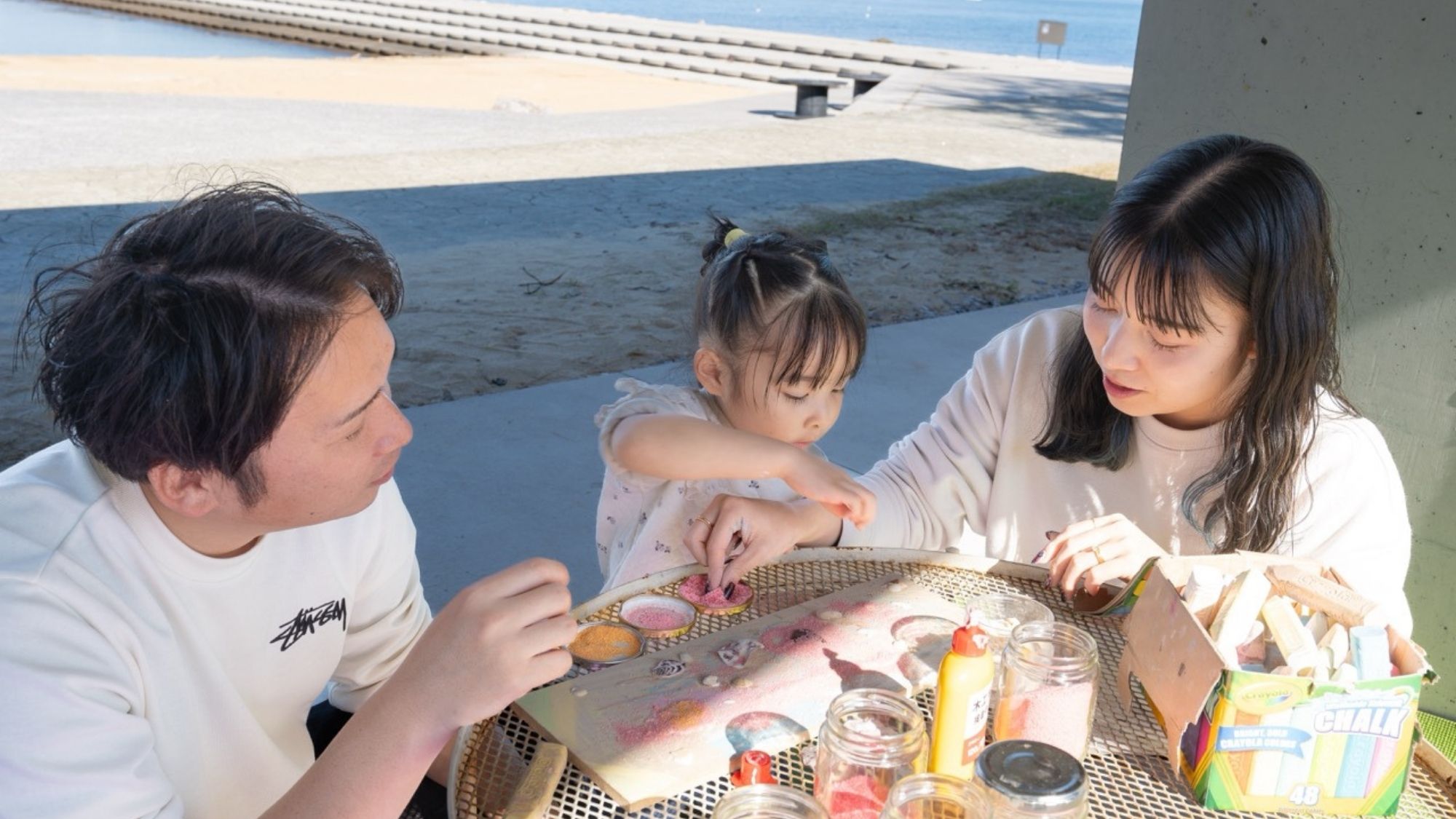海の素材を使ったクラフト体験