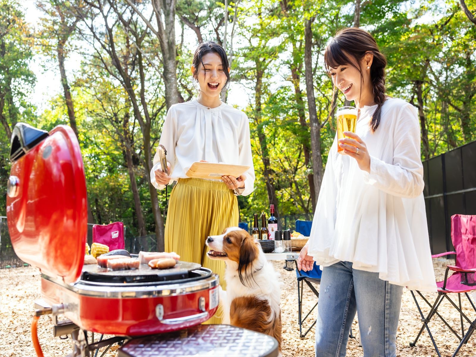 【那須黒毛和牛BBQセット＋朝食付き】夕食も朝食も温泉も愛犬と一緒！プライベートスペースだから安心♪