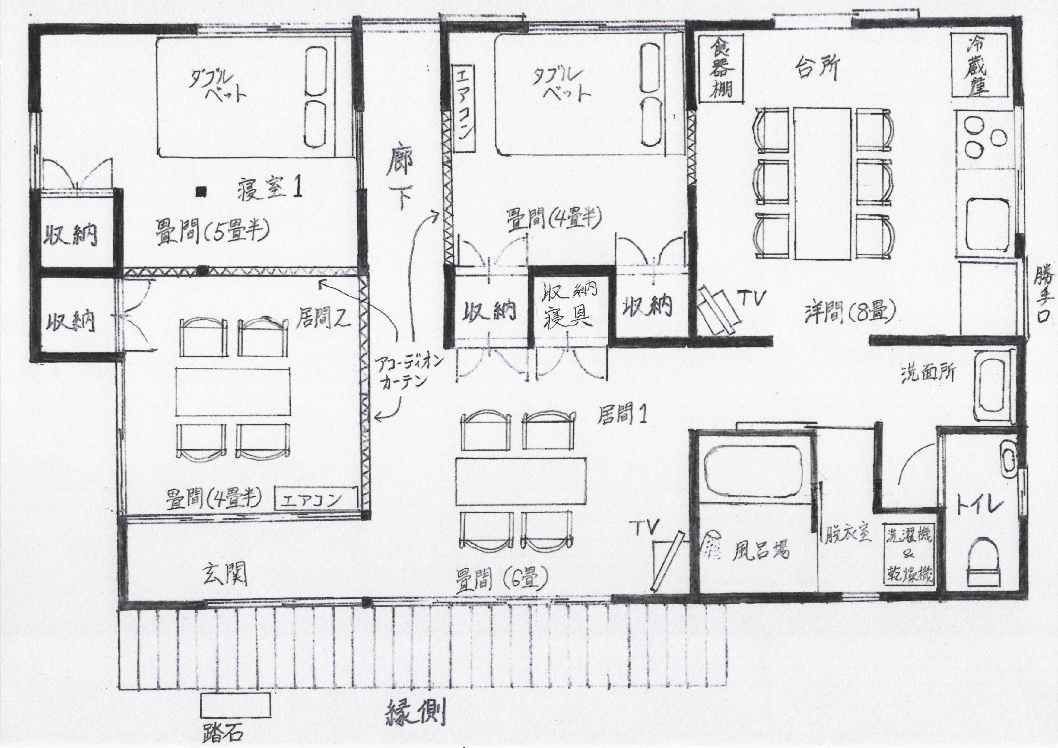 【部屋の間取り図】