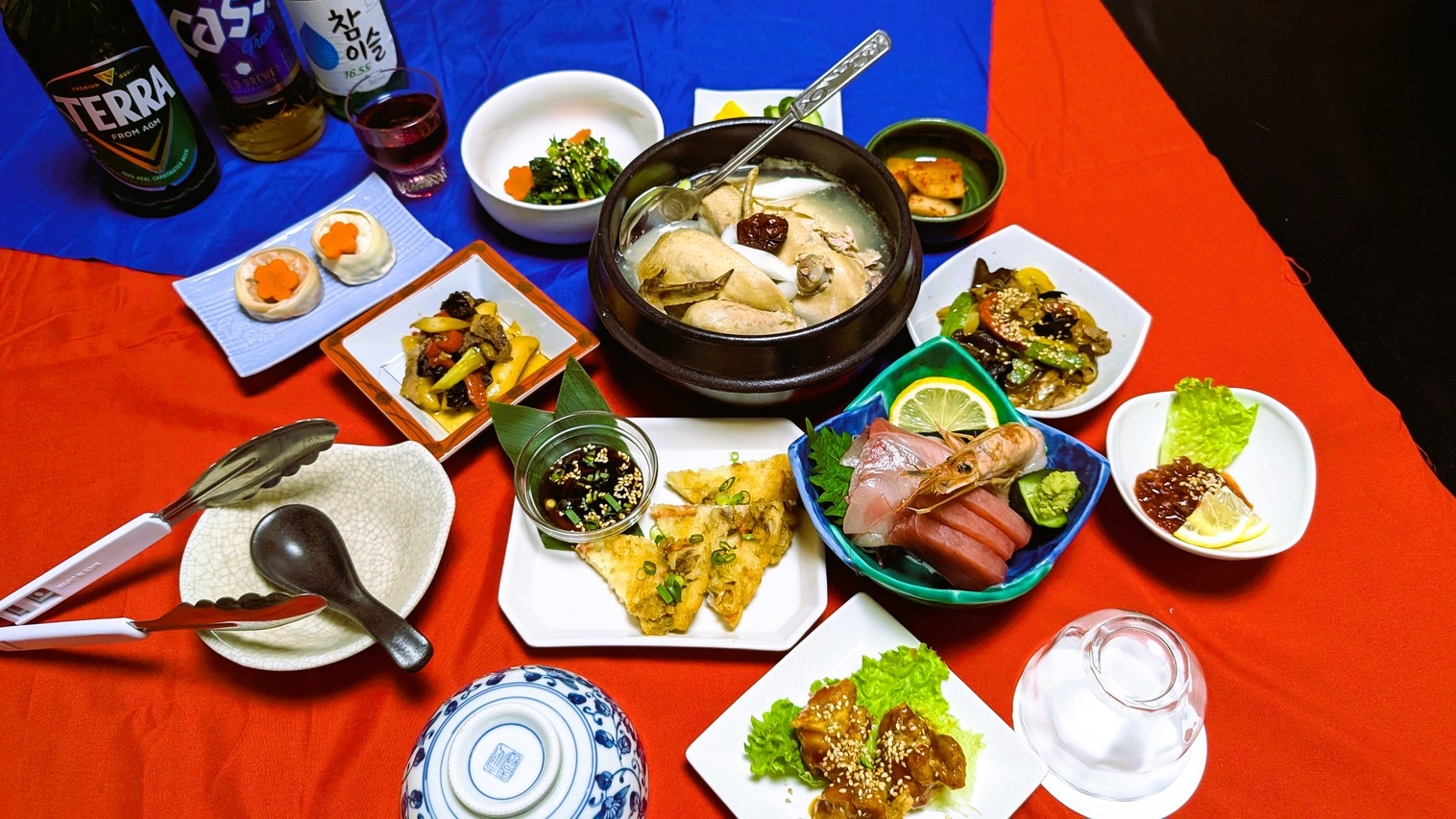 庄内【韓国料理コース】当館自慢の韓国薬膳料理（サムゲタン）を中心に韓国料理を堪能する夕べ。