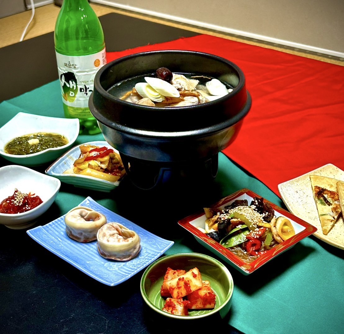 韓国料理：全体　斜め