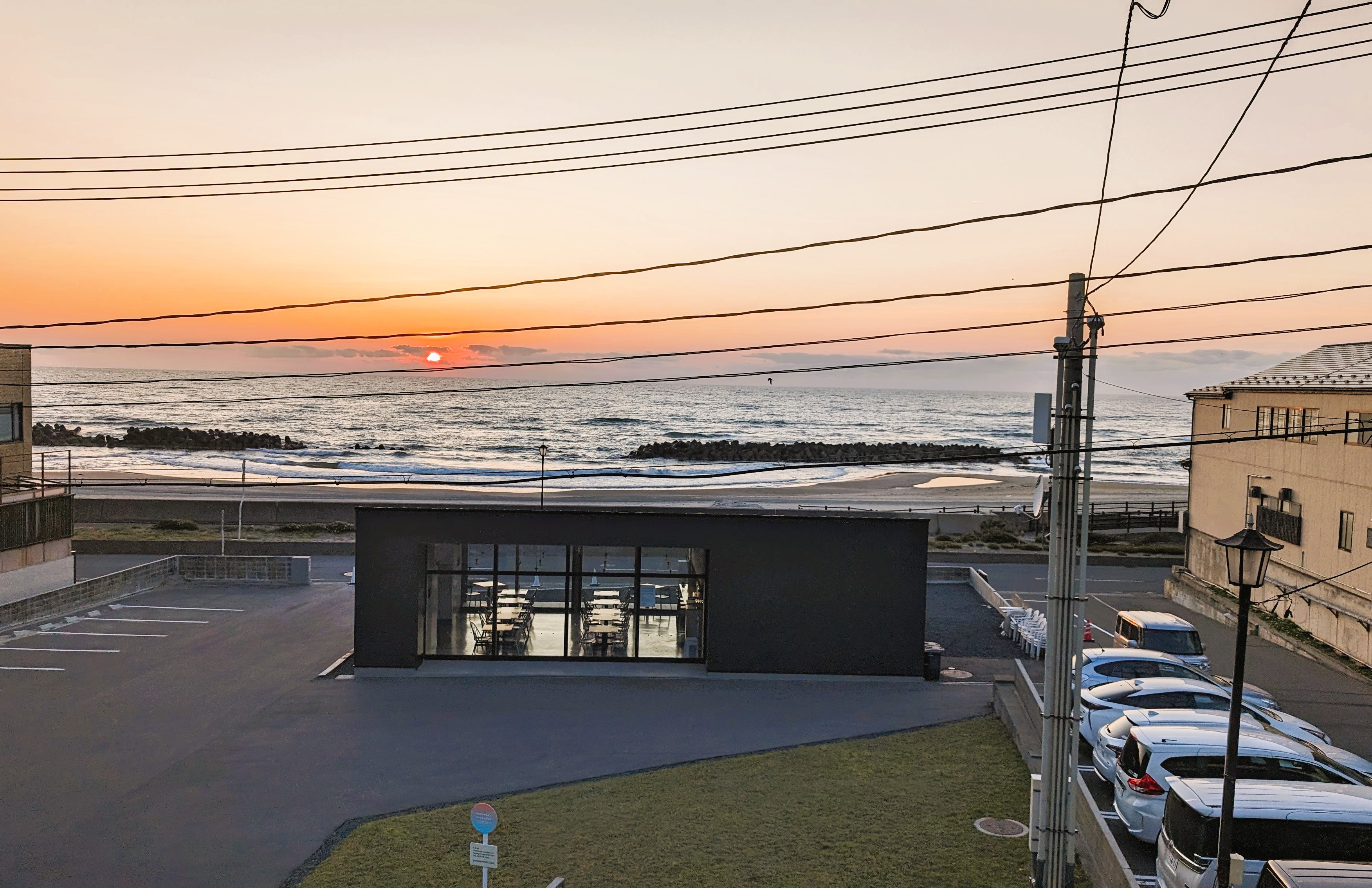 海側の和室からの眺め　100年キッチン