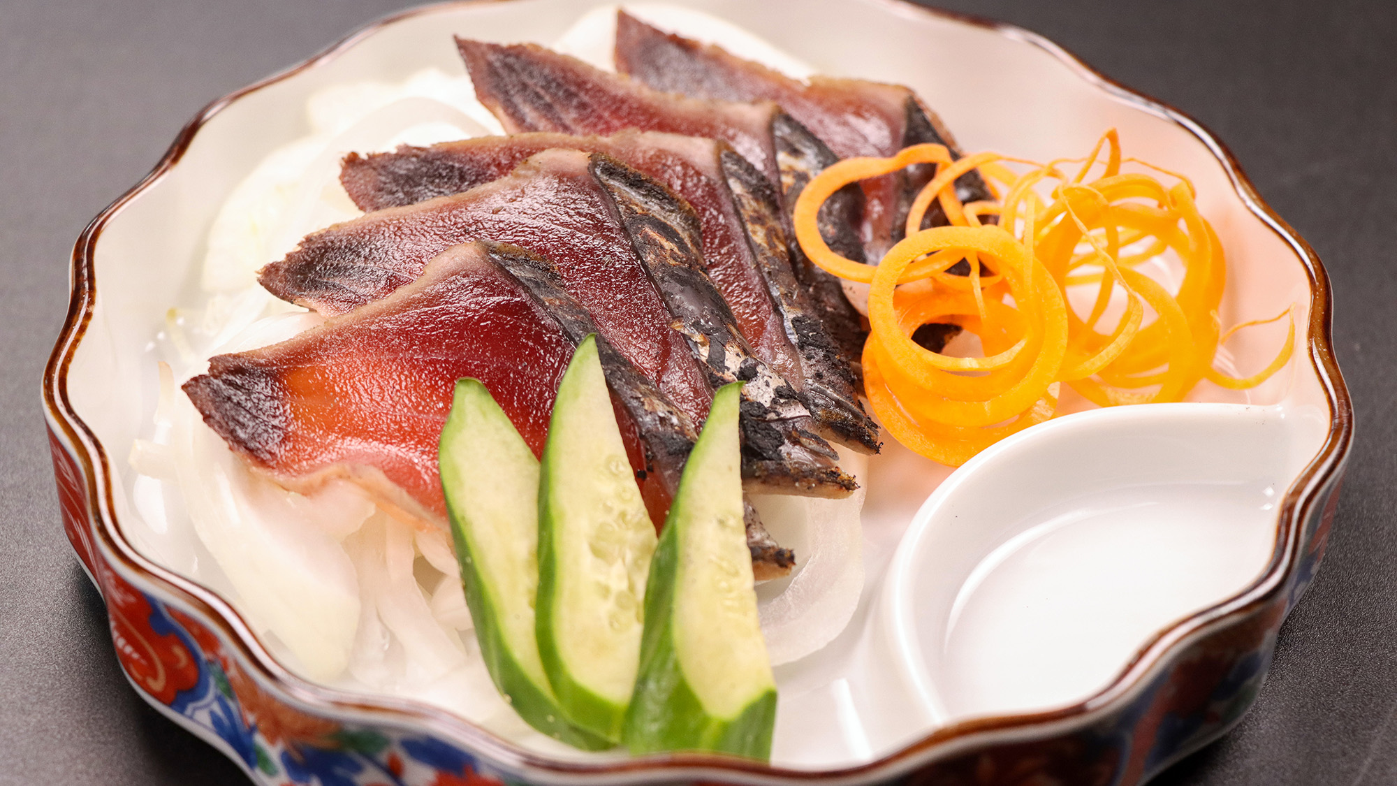 #夕食一例　カツオのお刺身