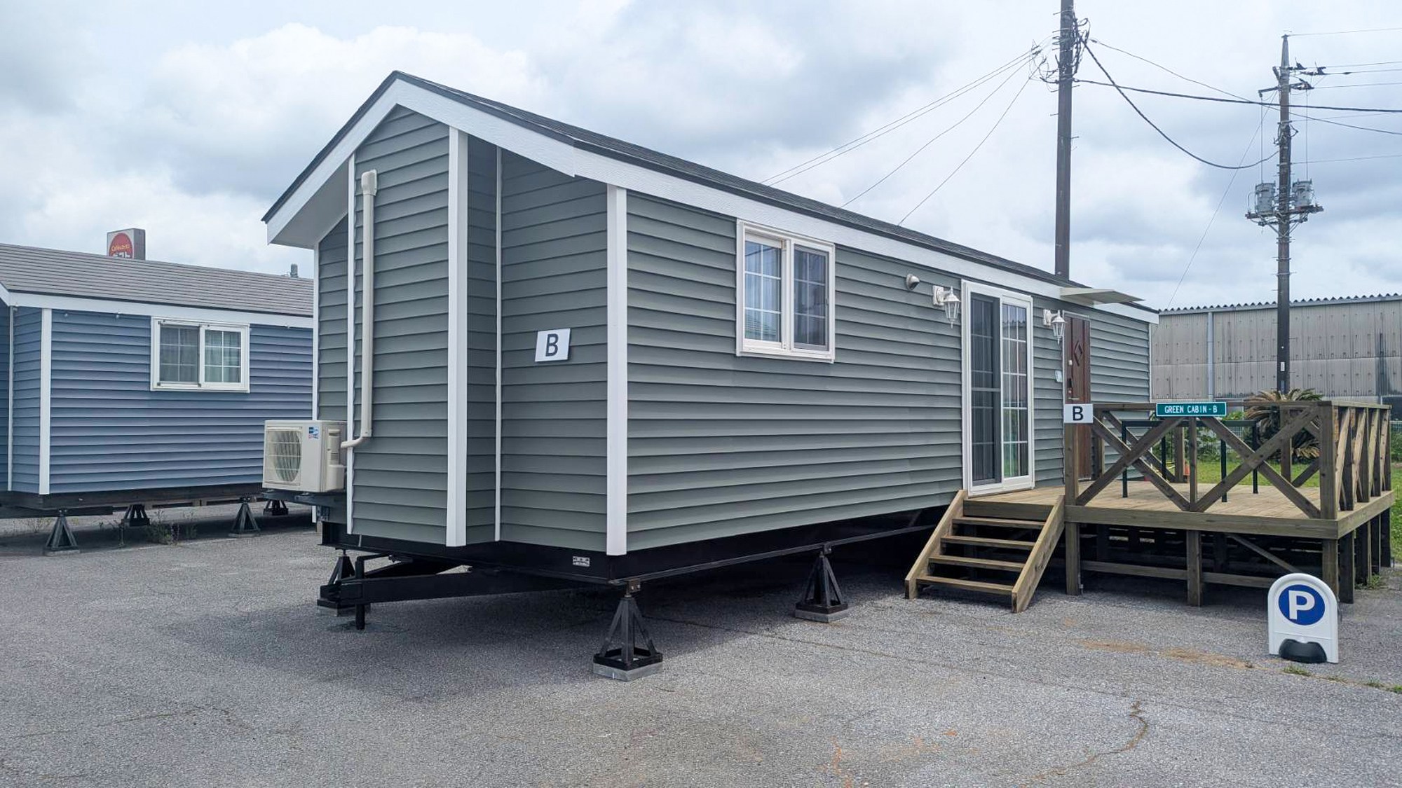 ・【GREEN Cabin B】自然の中で、トレーラーハウスの宿泊体験をお楽しみください