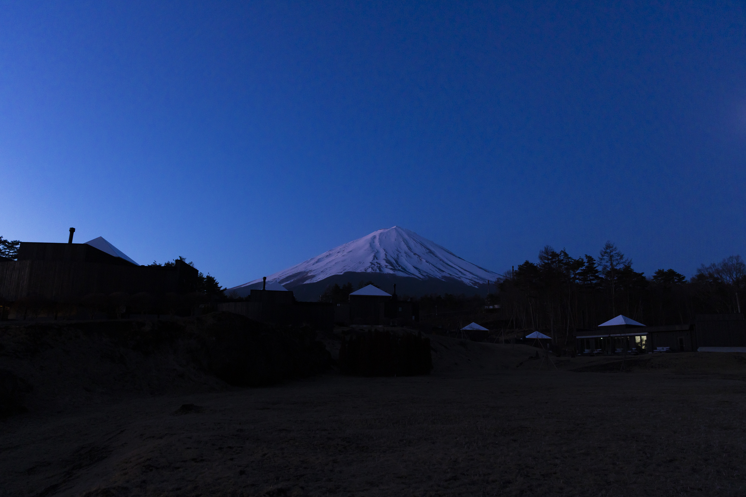 富士山　夜