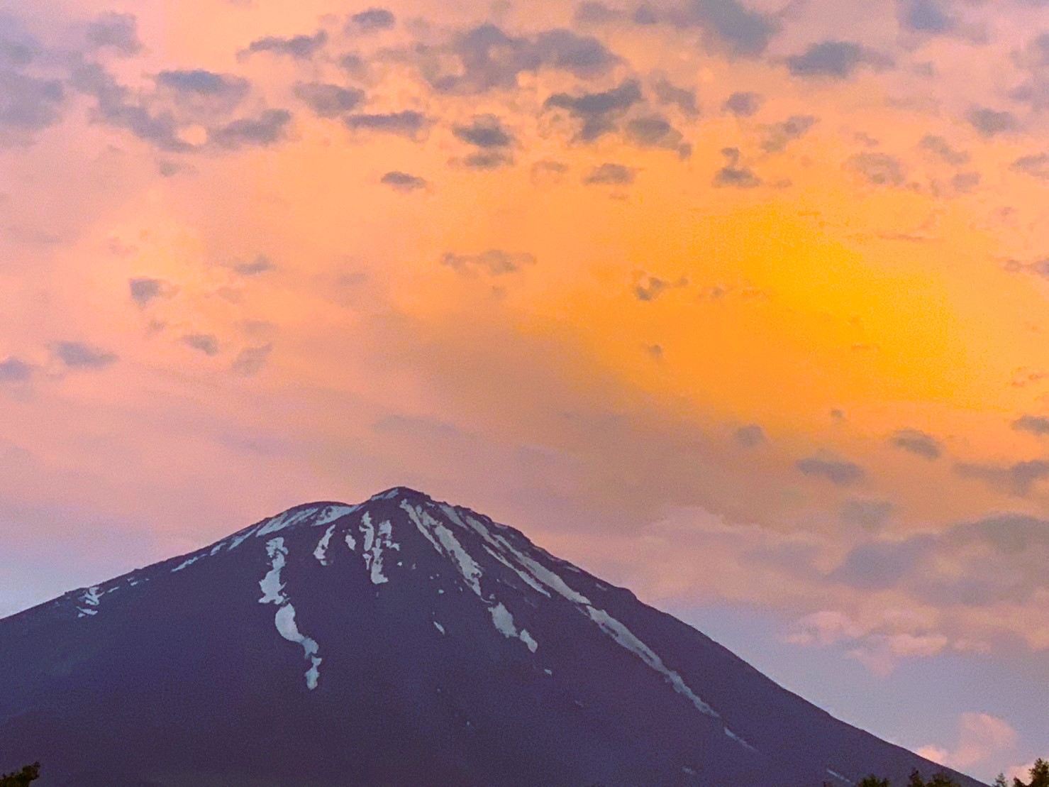 富士山　夕方