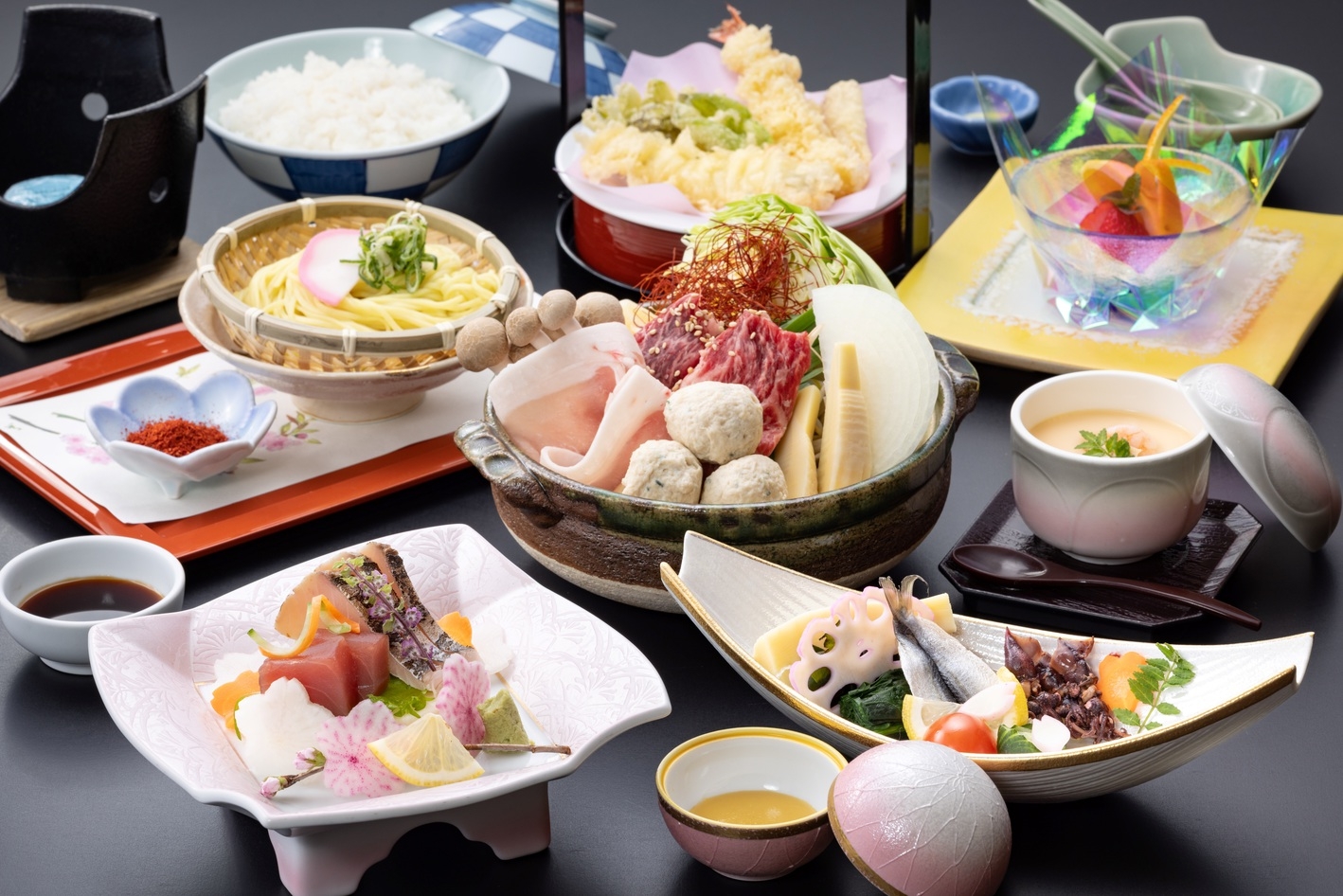 【サンロード吉備路の新名物♪】料理長特製！白湯スープの『総社温羅(うら)鍋御膳』＆ご夕食時飲み放題付