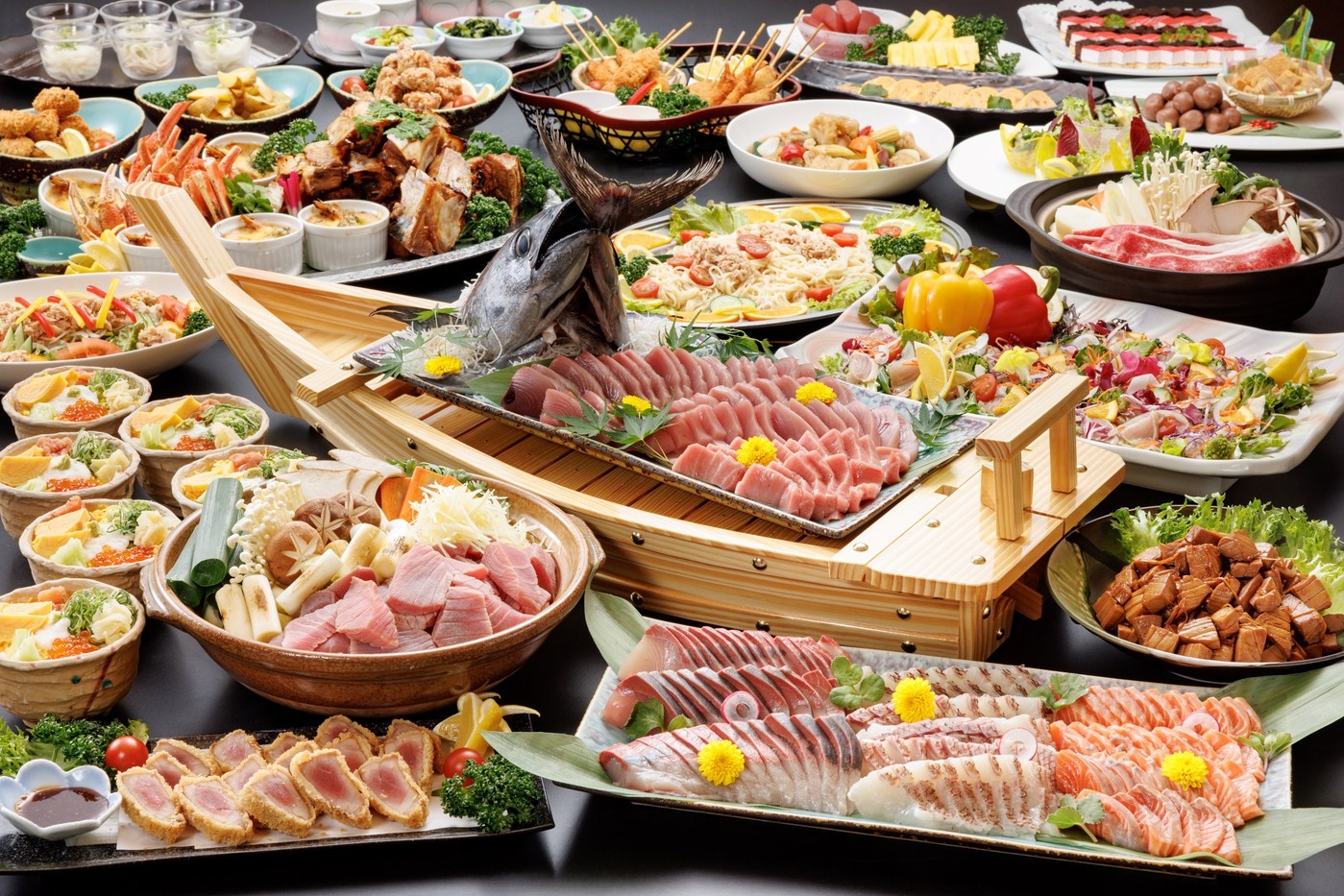 【日にち限定2，000円引♪大好評開催中の「マグロバイキングプラン」をお得に】（ご夕食時飲み放題付）