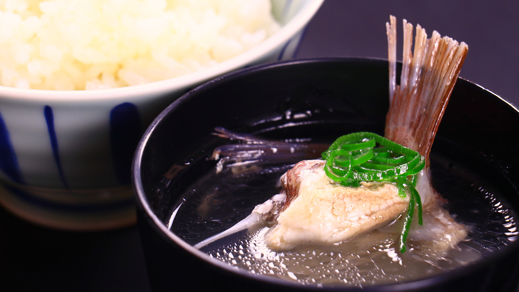 【夕食一例-真鯛のあら汁】