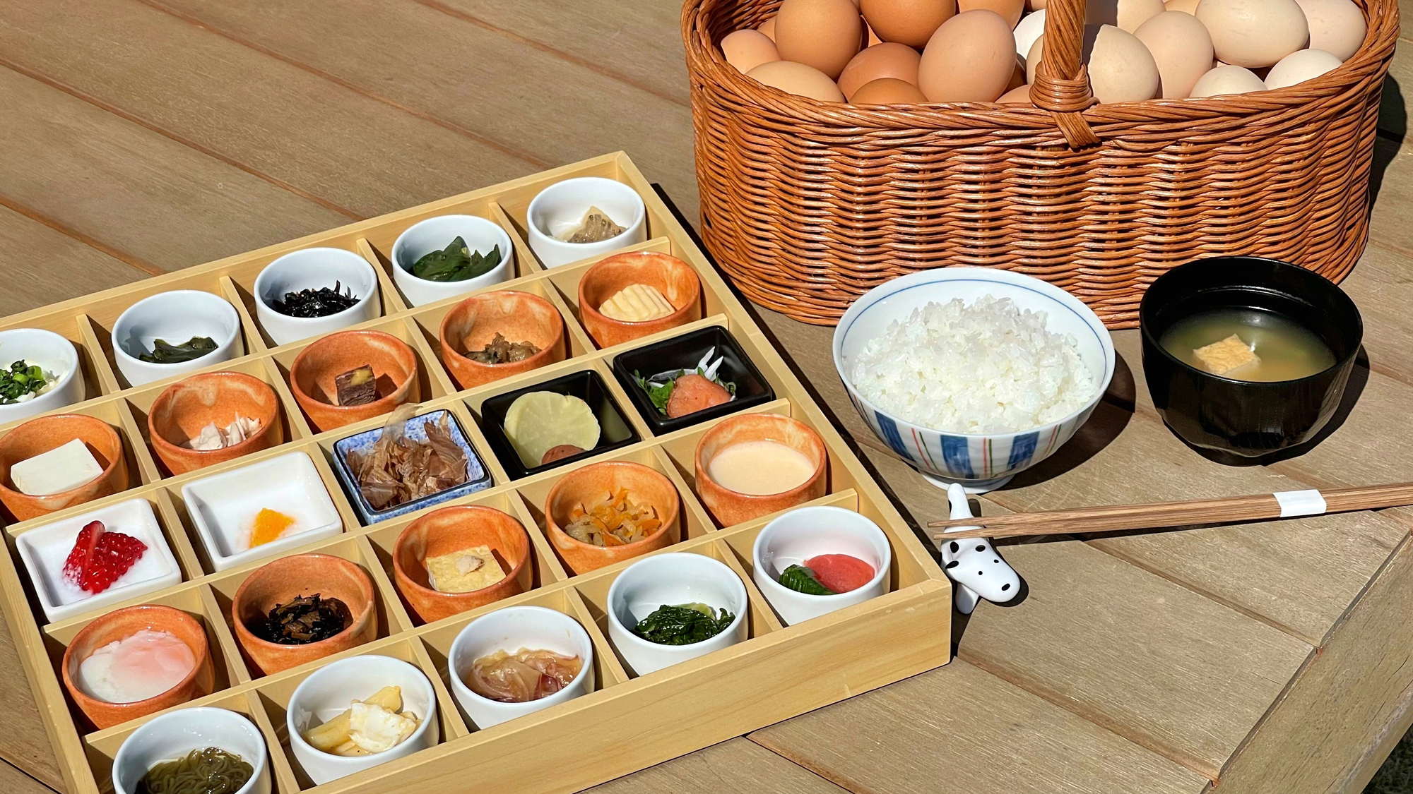 【朝食】品数の多い朝食をどうぞ♪