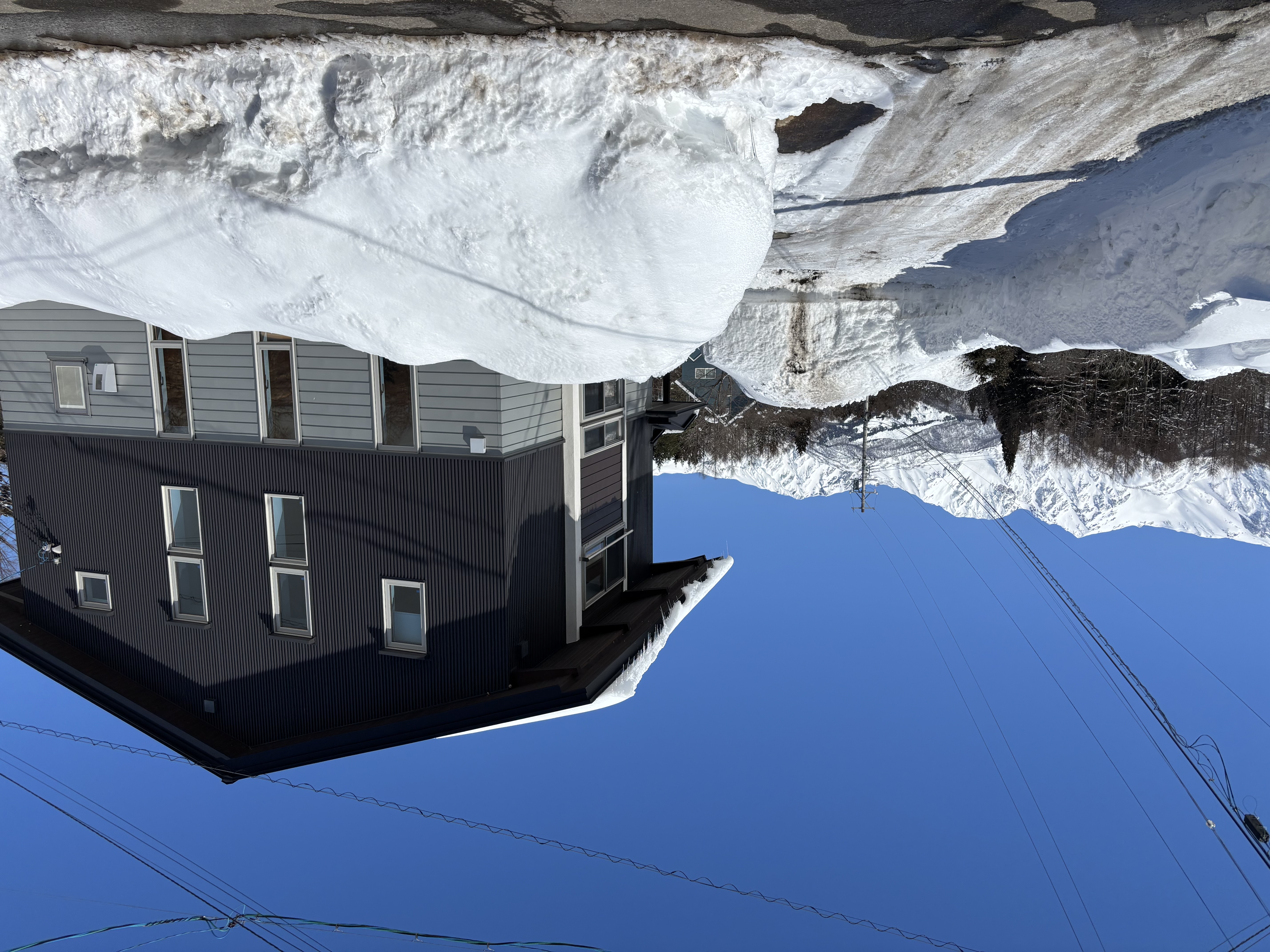 目の前に白馬三山を望むことができます。