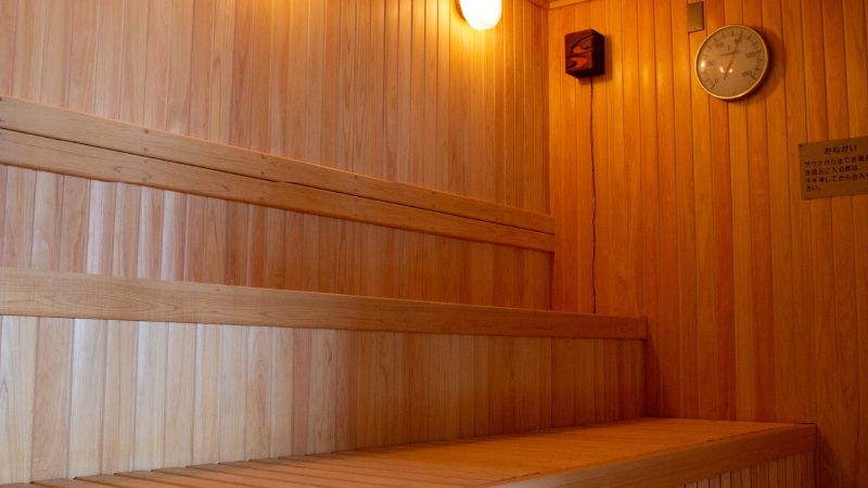 【別館　ホテルプラザ迎賓 サウナ】心地よい雰囲気やリラックスした空間をお楽しみいただけます。