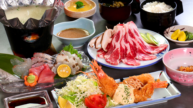 【定番☆ゆり野会席】当館人気！旬の徳島を味わう♪観光＆1人旅歓迎＜2食付＞