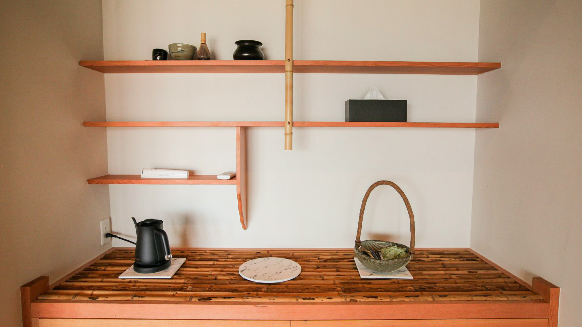 ・【リビング/茶道具】茶道具や電気ケトルをご用意しております