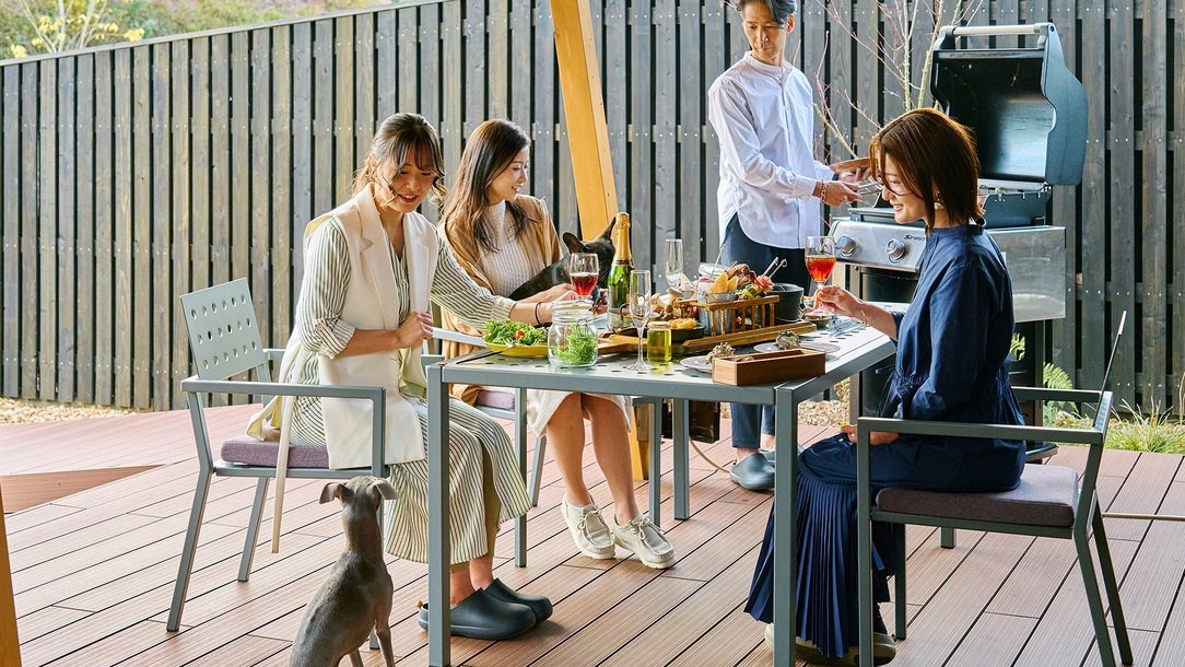 ＜夏季限定☆プール利用付き＞プライベートテラスで愛犬と一緒にBBQ　〜アップグレード〜