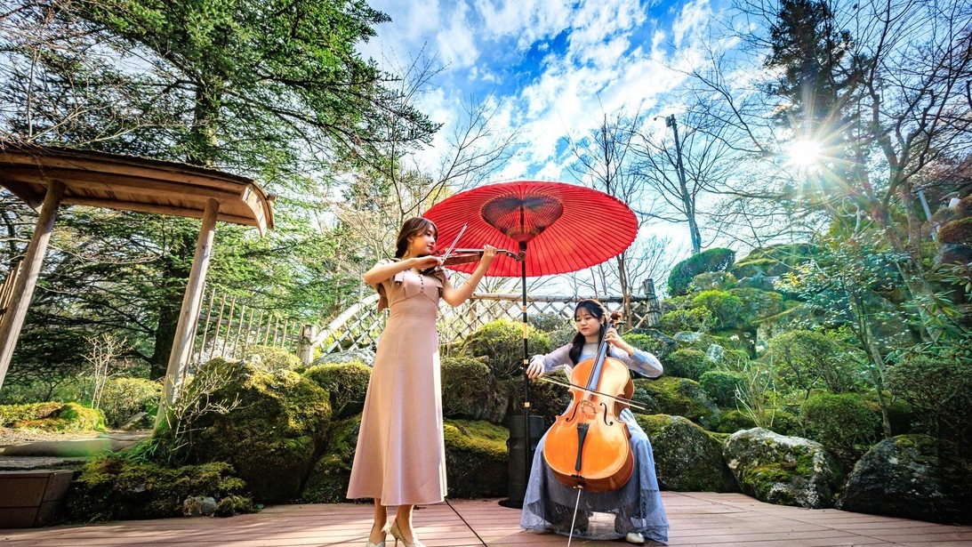 【4月9日〜15日限定】鐘山苑・桜まつり☆日本の春を楽しむ宿泊プラン（ナイトラウンジ＆色浴衣付）