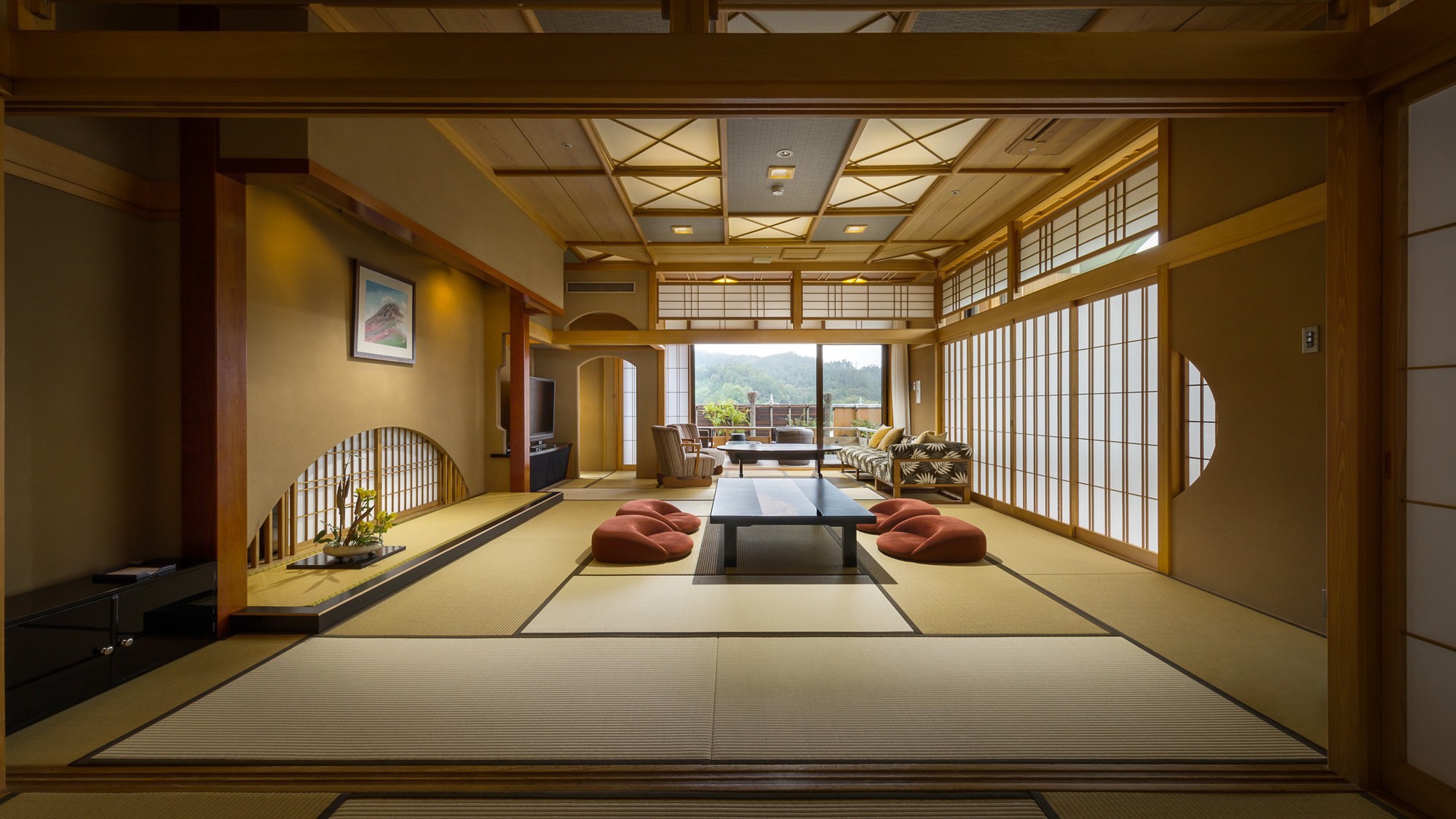 【禁煙】貴賓室（露天風呂・和・洋・ダイニング）／富士山眺望