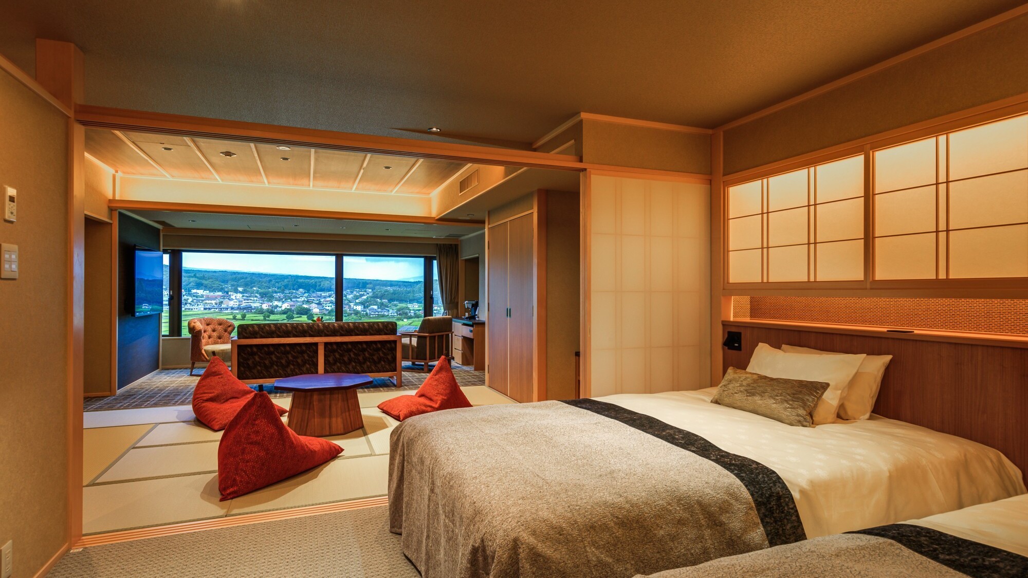 【禁煙】露天風呂付和モダンルーム燦里Suite／富士山眺望