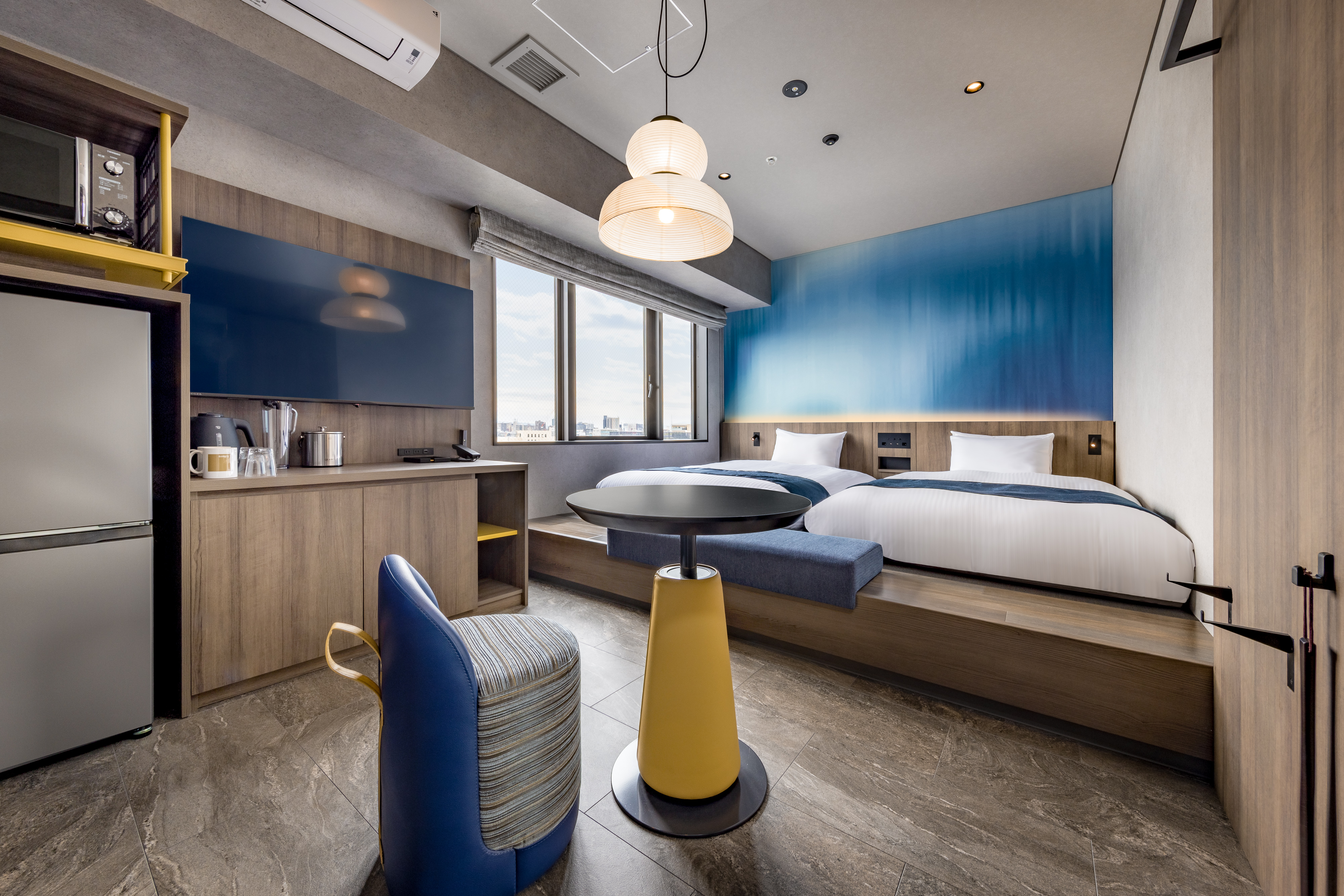 【スーペリアツイン】おひとり様やビジネス利用にもおすすめのシンプルで落ち着いたデザイン