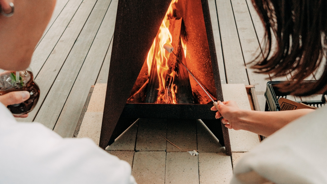 プライベート焚き火