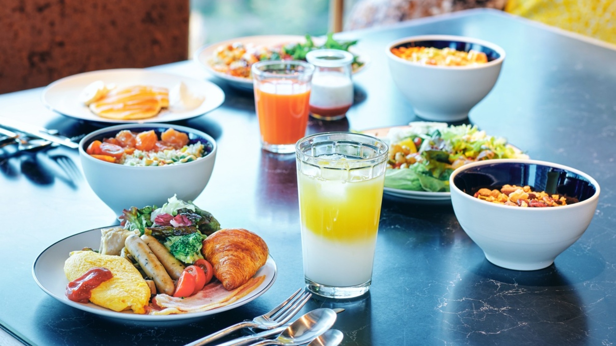 朝食ビュッフェ