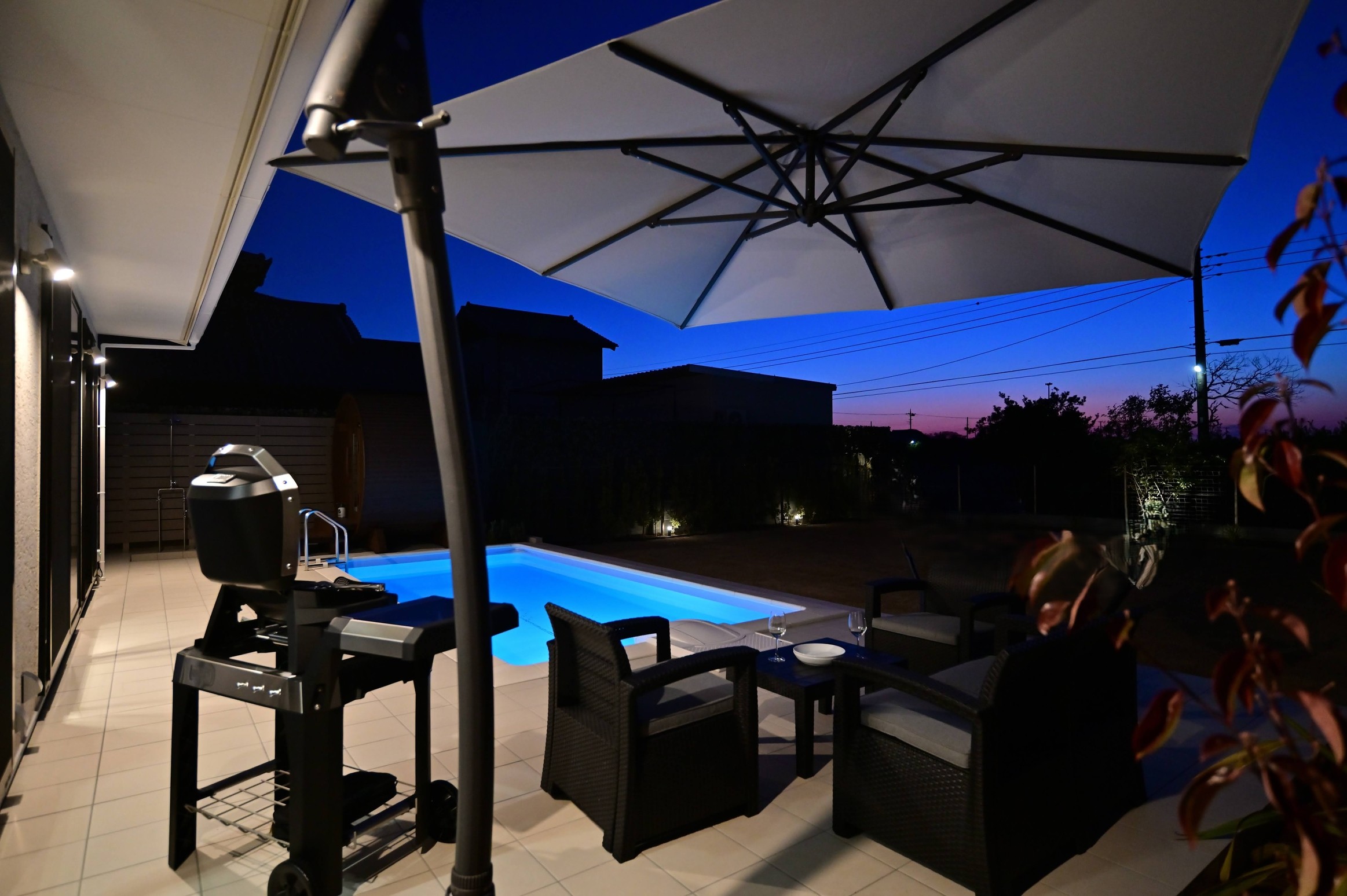 ガーデンテラス夜