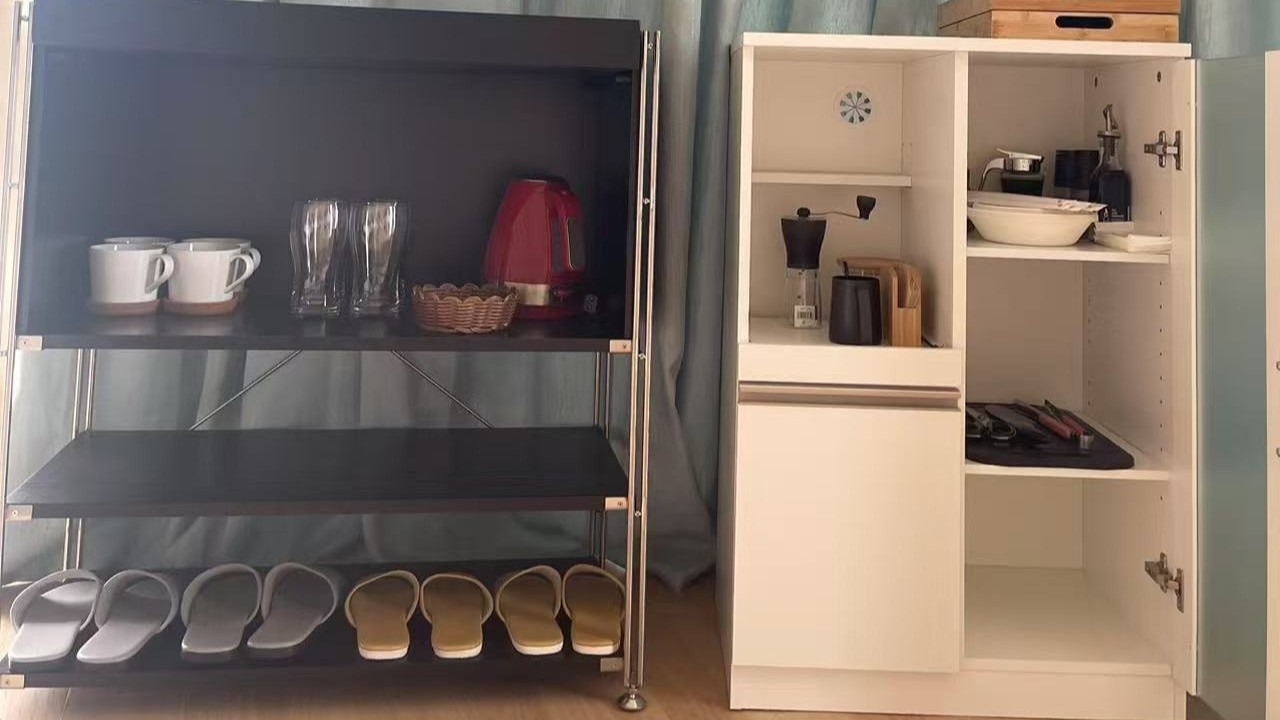 【アメニティ】コーヒーグッズや電気ケトルも完備しております