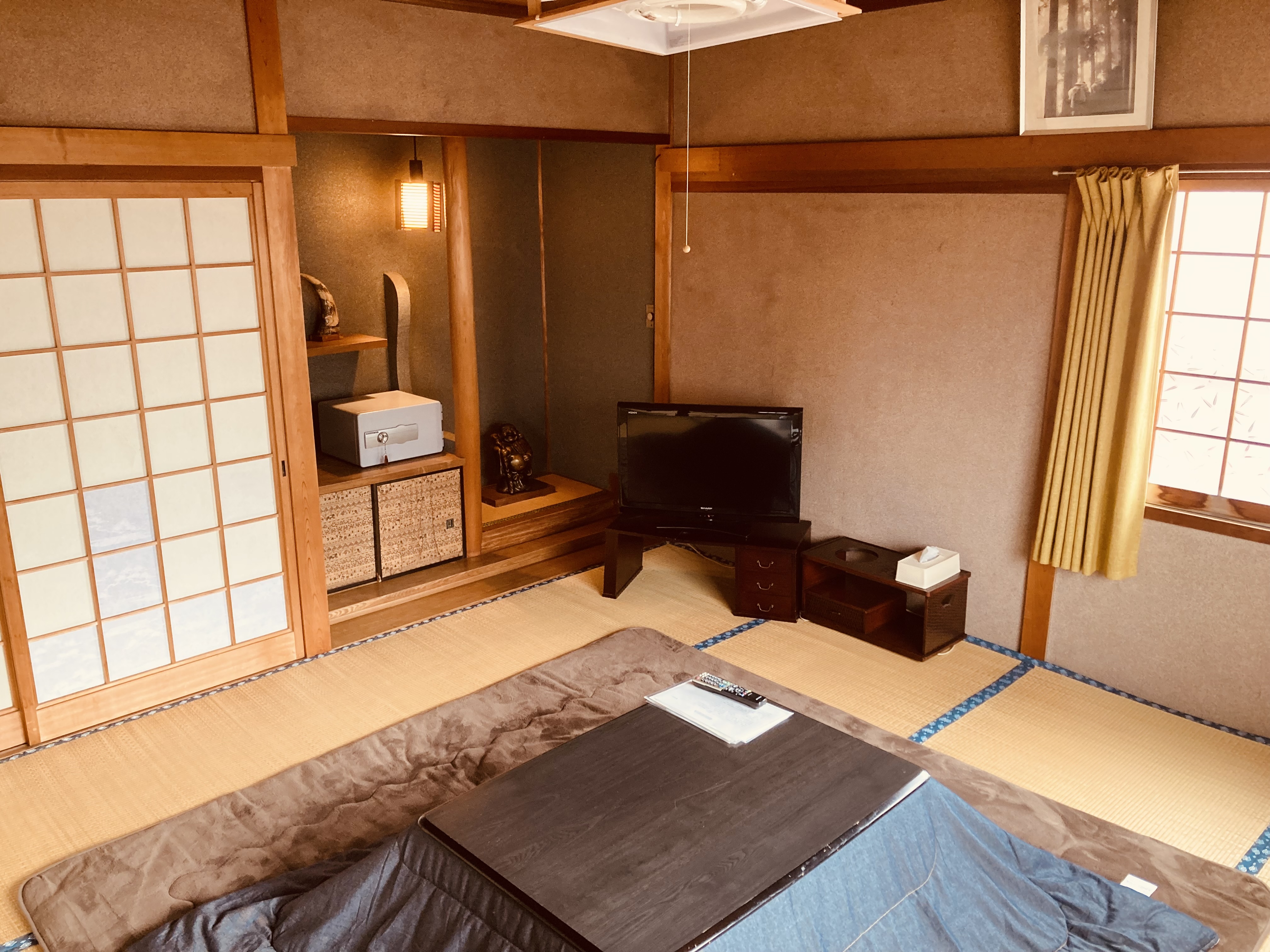 冬季はこたつやストーブもございますので、是非ご利用ください。