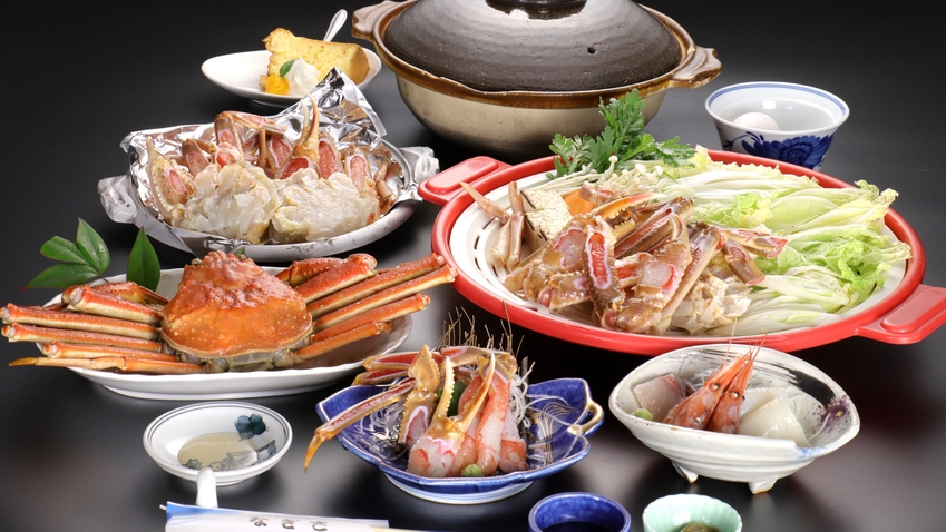 ≪選べる♪カニ刺しorかに天ぷら≫なぎさ特選カニづくし！！満腹間違いなし☆ズワイガニ贅沢フルコース