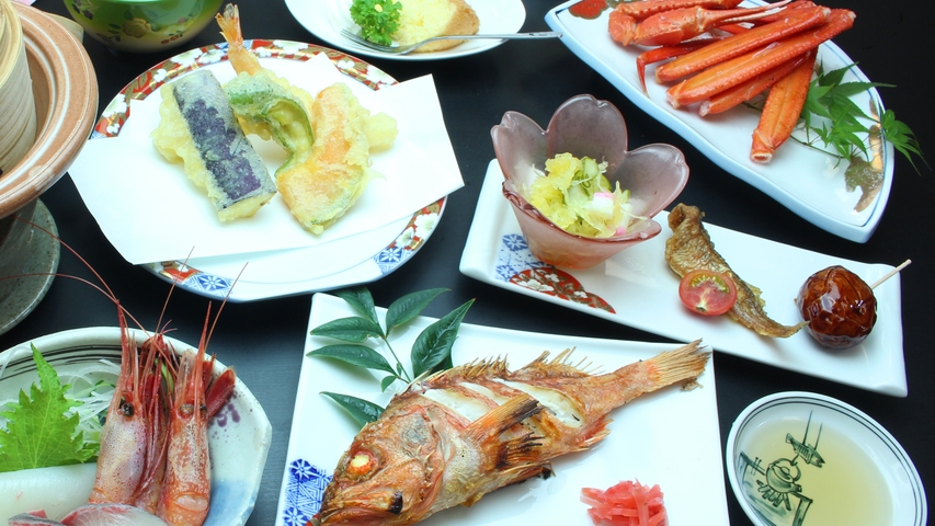 夏旅★ボイル香住ガニ＆但馬牛ステーキ★お子様はプレゼント付♪海水浴ファミリープラン