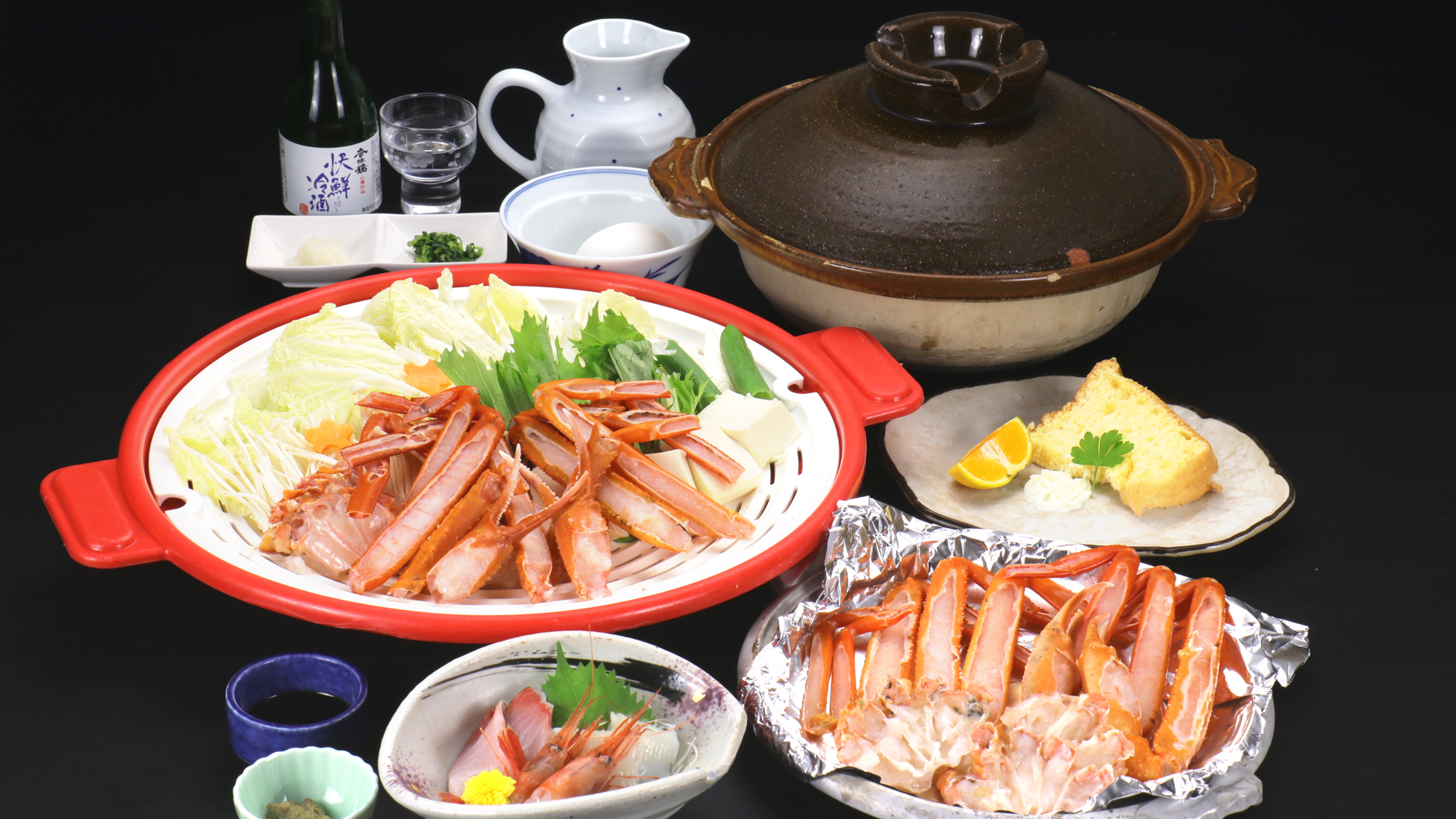 《香住蟹（紅ガニ）コース》品数を抑えたリーズナブルなコース♪地物の香住蟹を使用、味は間違いなし