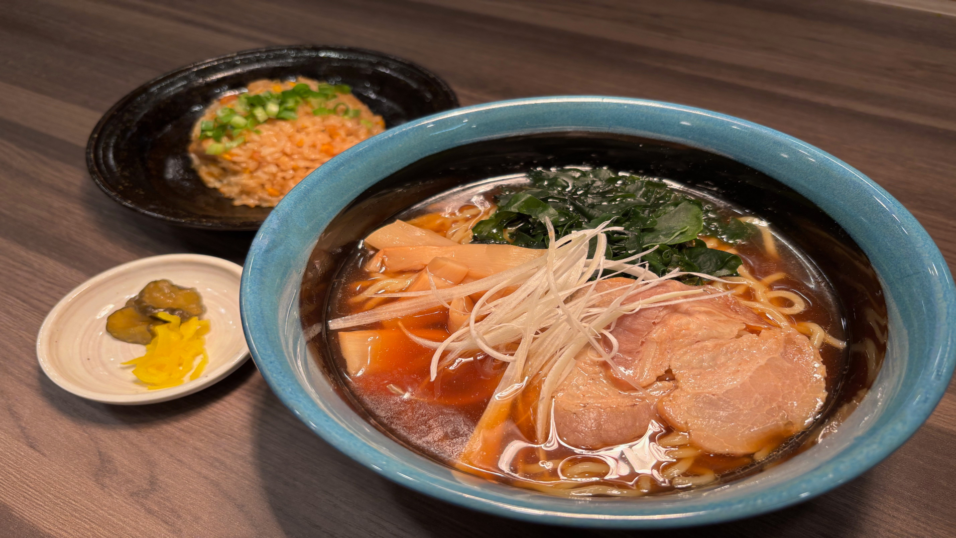 【夕食】中華セット（ラーメン・半炒飯）