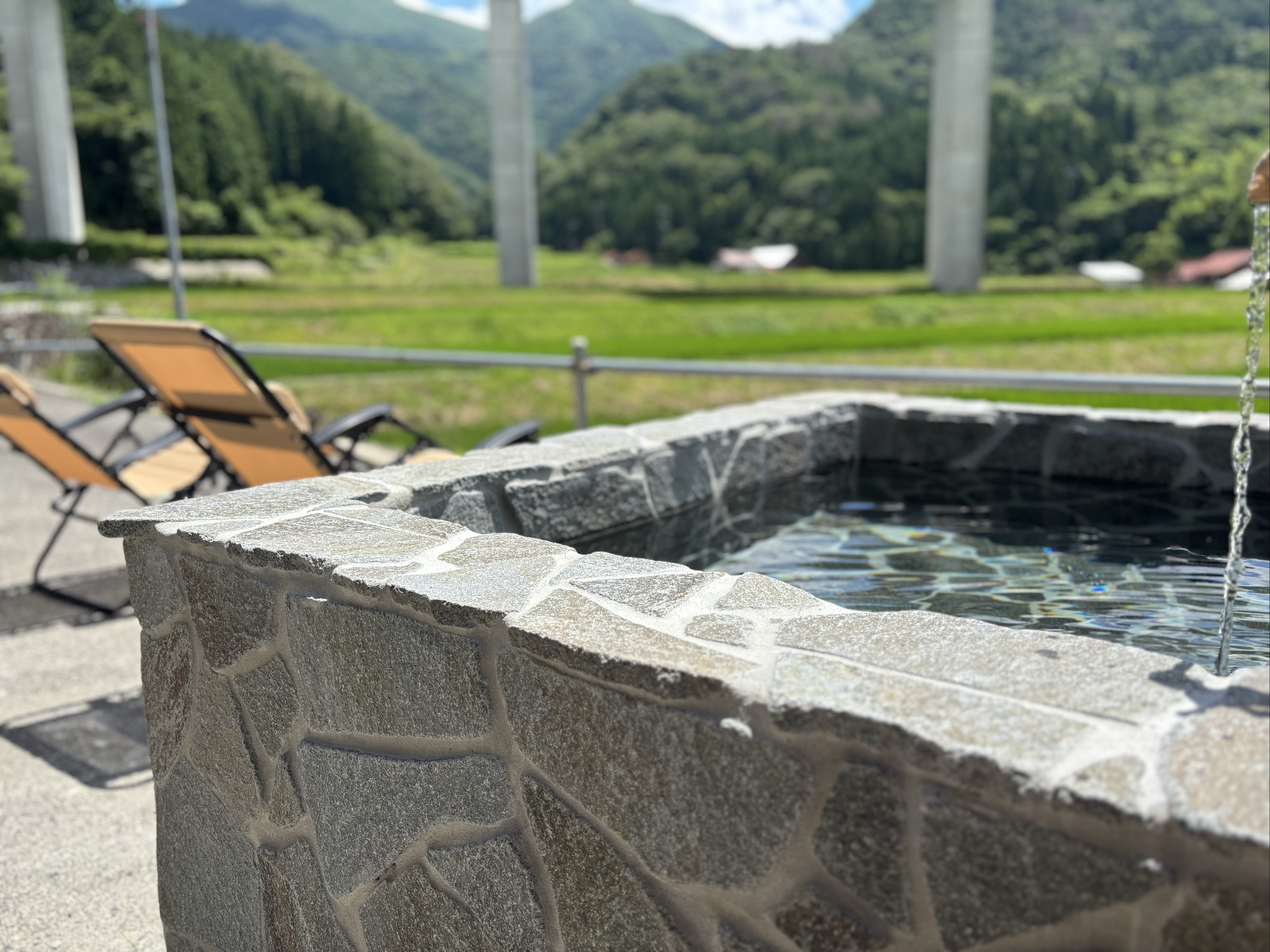 水風呂からの風景