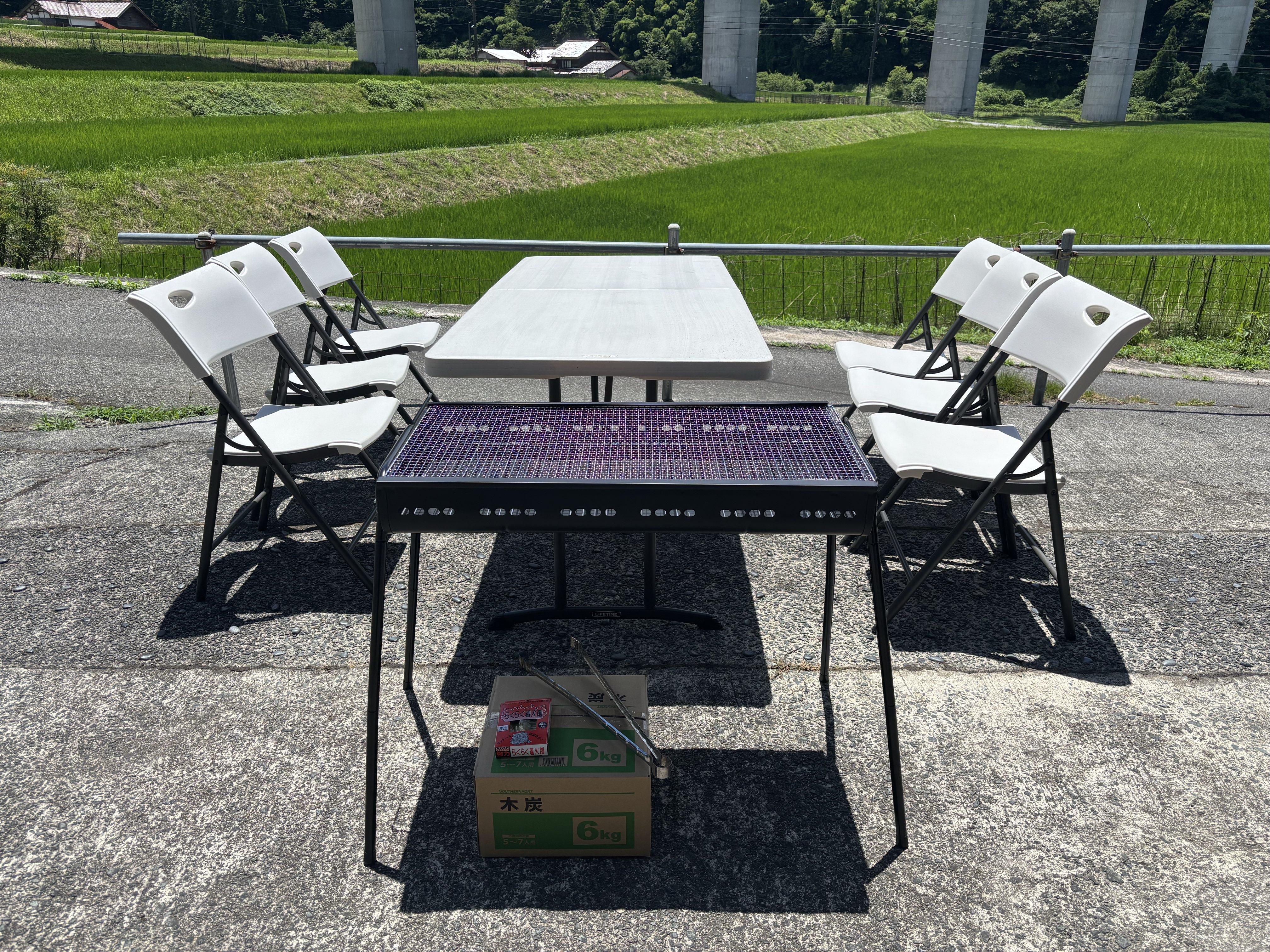 BBQもできます☆※写真は7名以上用のコンロ