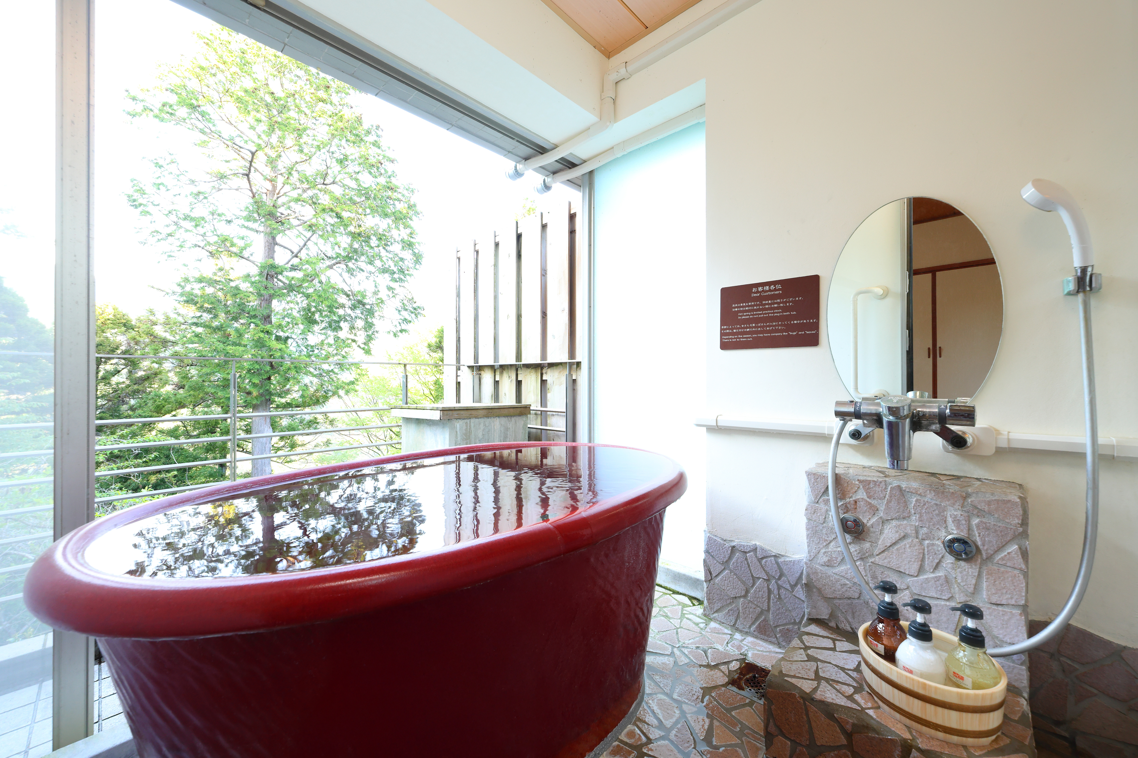 客室露天風呂