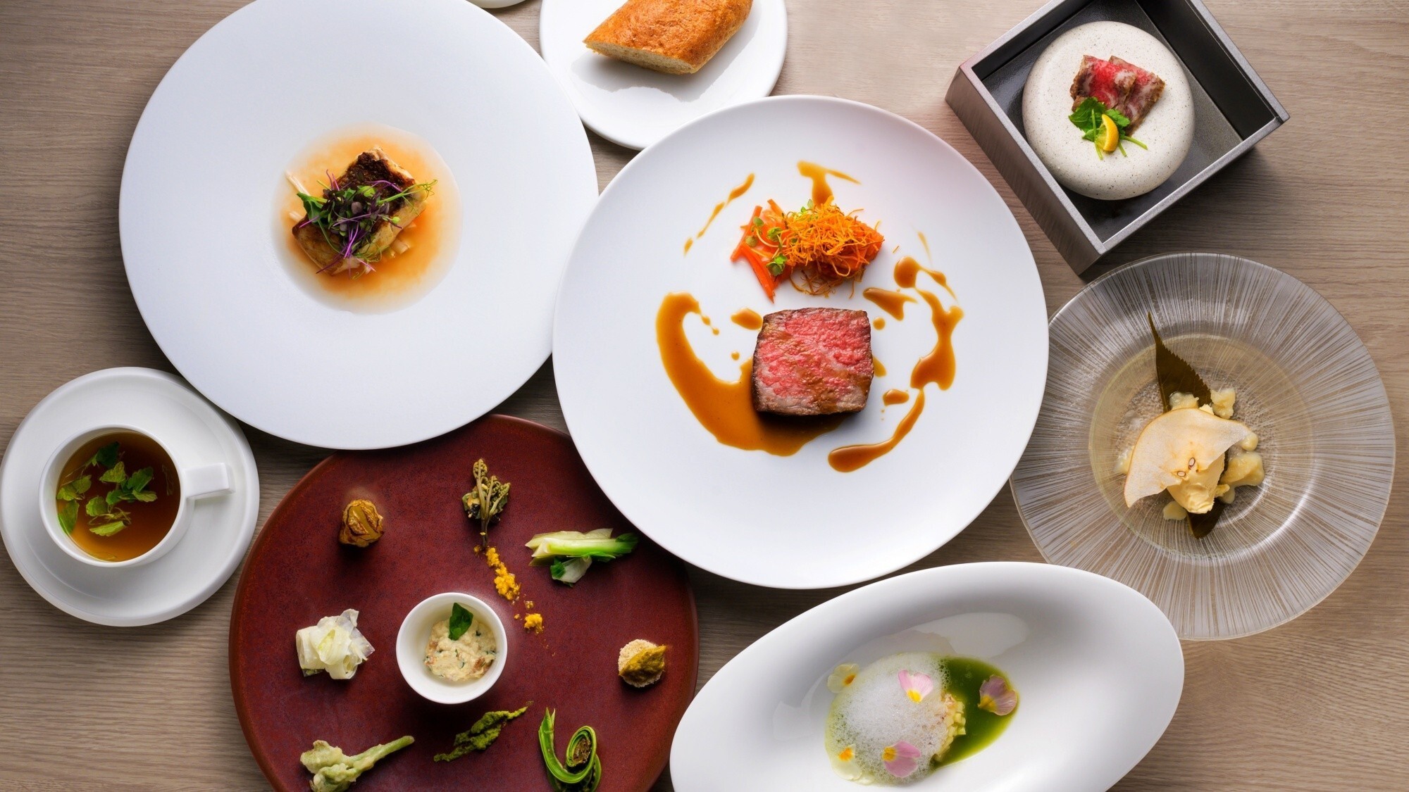 【お食事一例】「2025Spring Menu」春の訪れを五感で楽しめるウェルネス体験を。