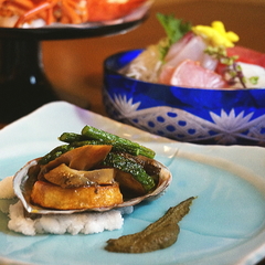 【ご夕食一例】とある日のあわび料理