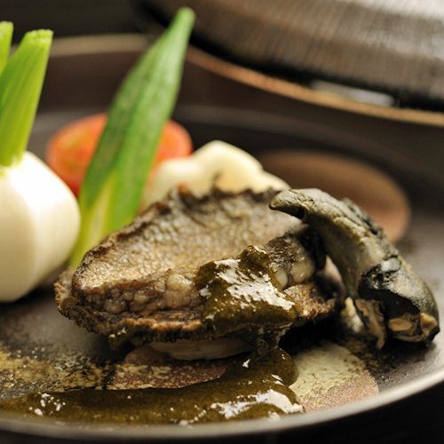 【ご夕食一例】鮑の踊り焼き※別注料理