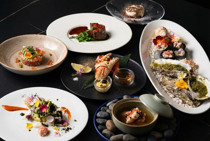 【旬のタラバ蟹を堪能　和フレンチディナー】夕朝食付き〜季節を味わう贅沢〜