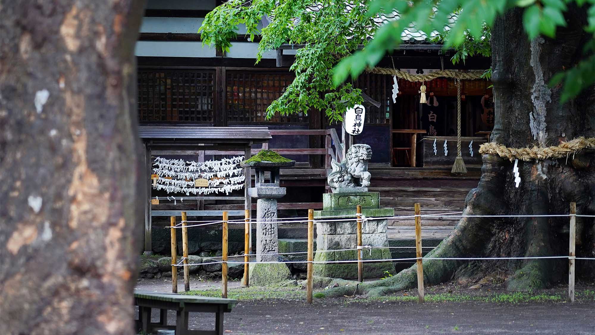 ・【白鳥神社】海野宿の産土神。上州屋より徒歩約3分のところにございます