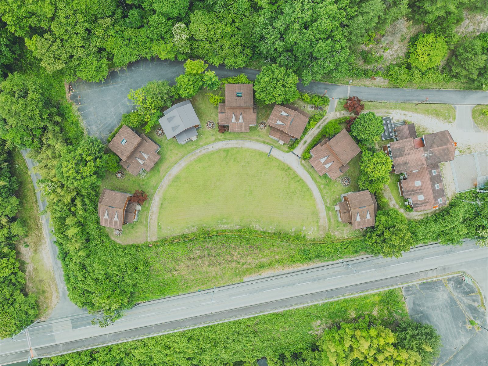 コテージ上からの風景