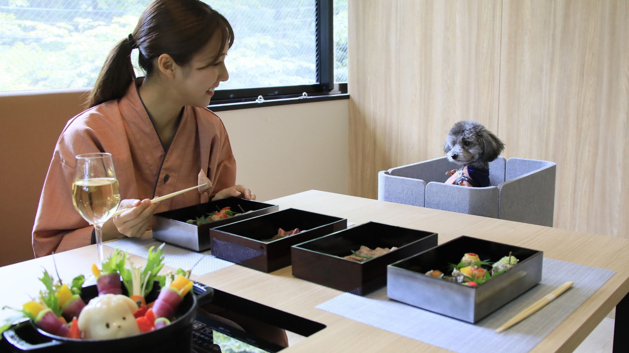 【基本】滞在中は愛犬とずっと一緒！当館のスタンダードプラン＜★基本鍋会席＞