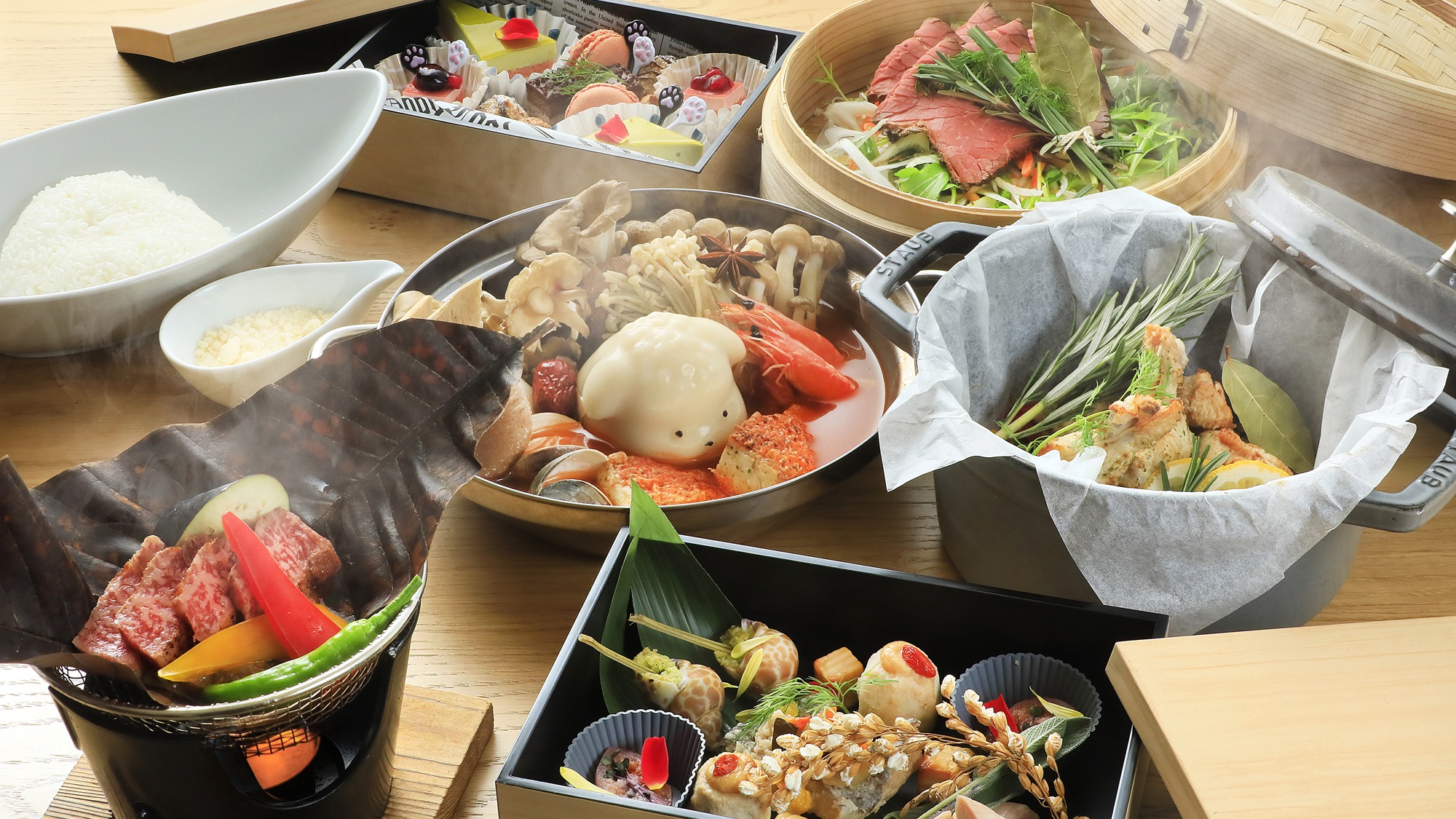 【ご夕食】特選鍋会席（一例）